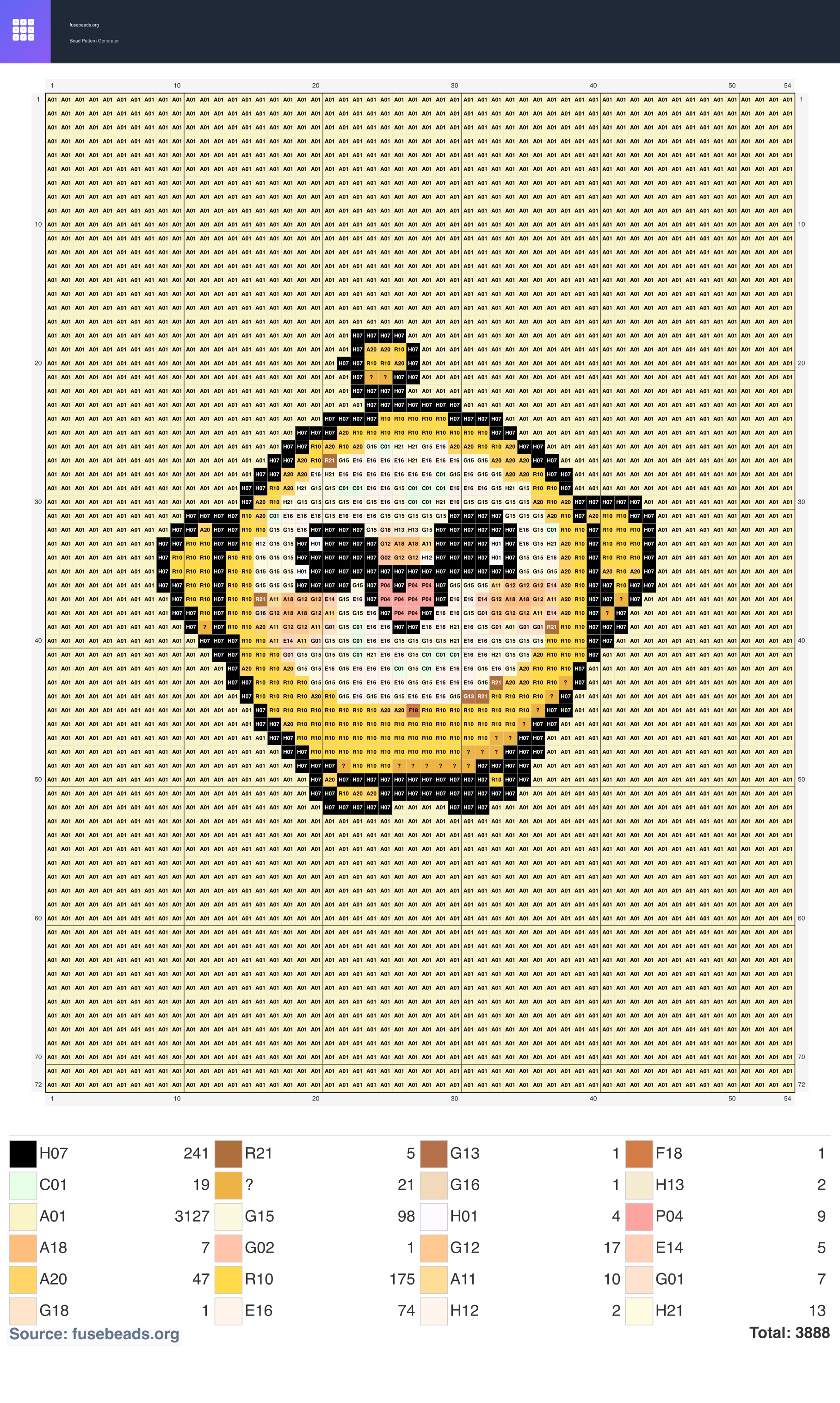 Kawaii #1997 perler beads pattern