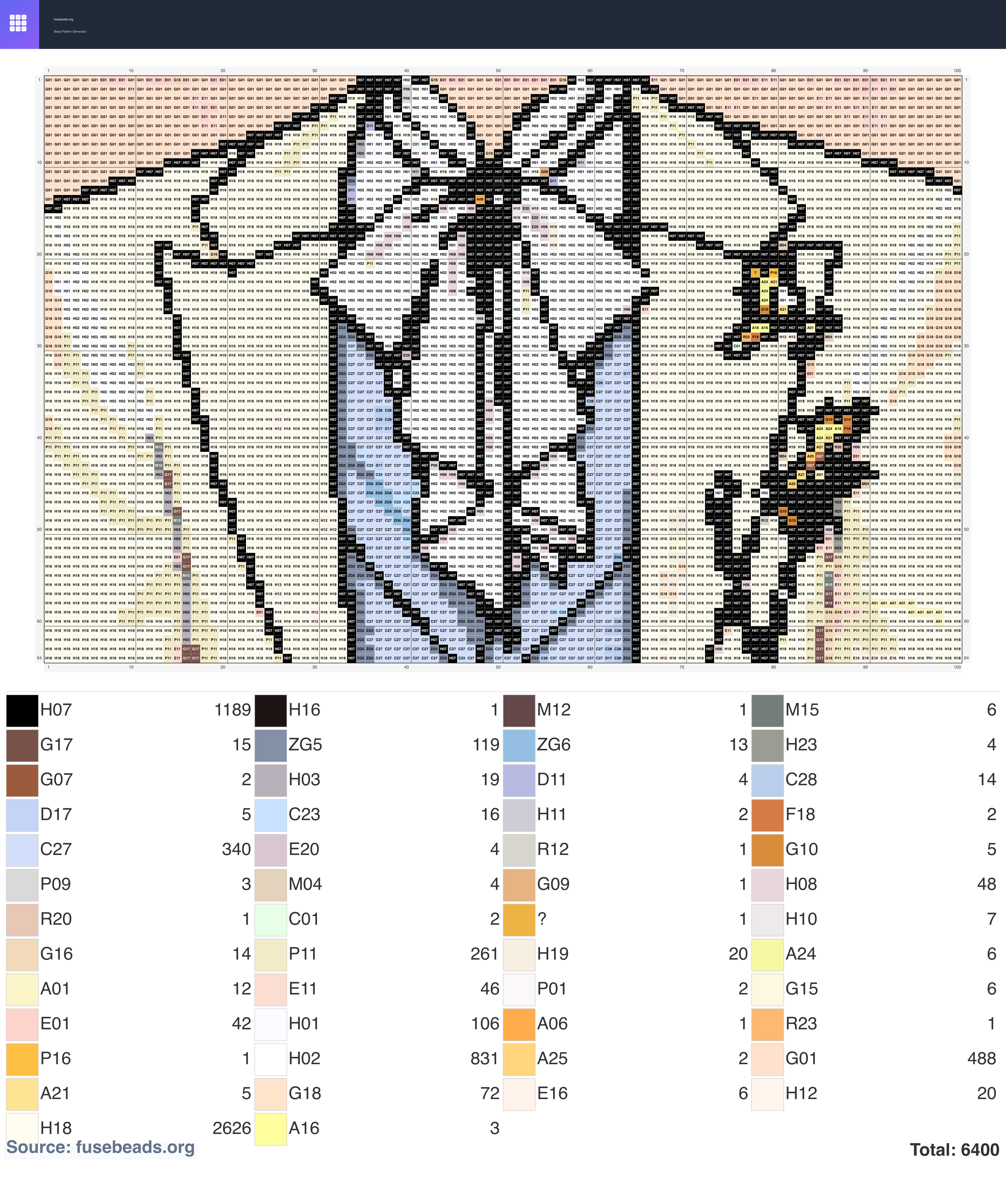 Kawaii #2021 perler beads pattern