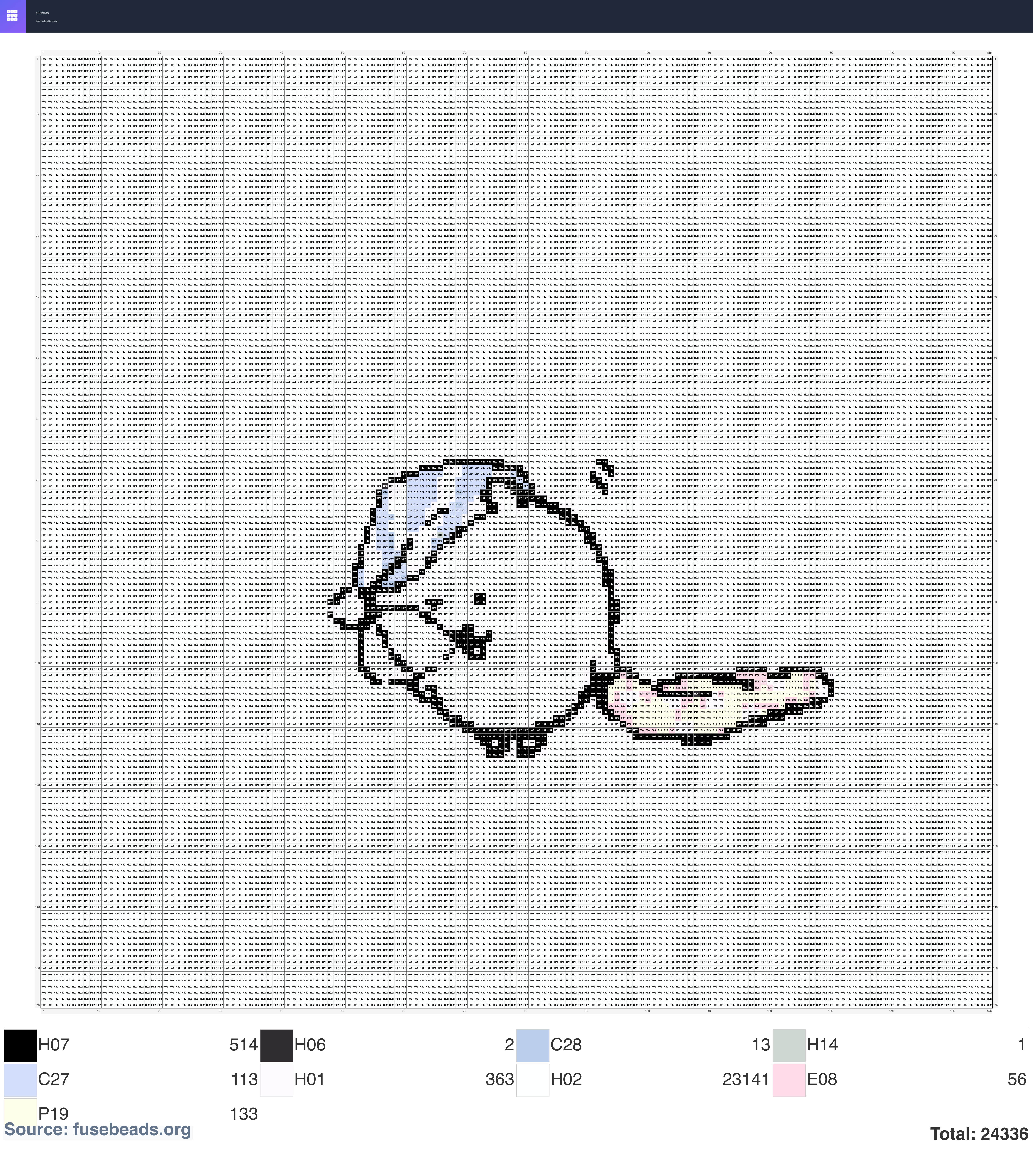 Self-Deprecating Bear perler beads pattern