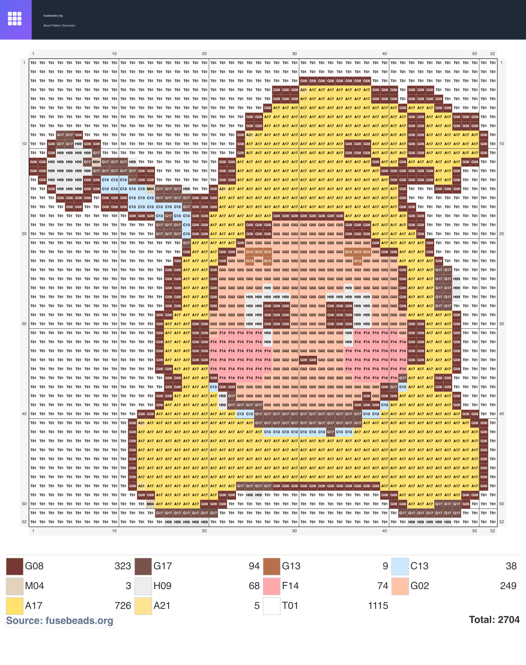 Star Guy 2 perler beads pattern