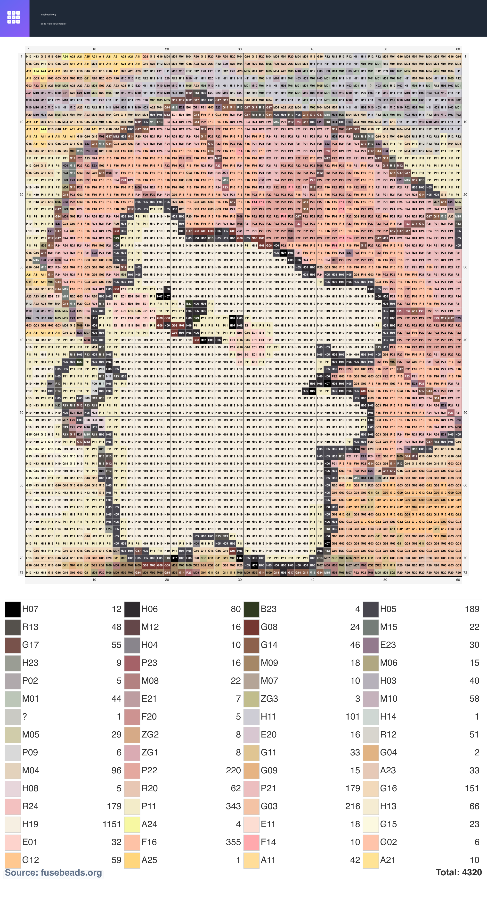 Kawaii #2154 perler beads pattern