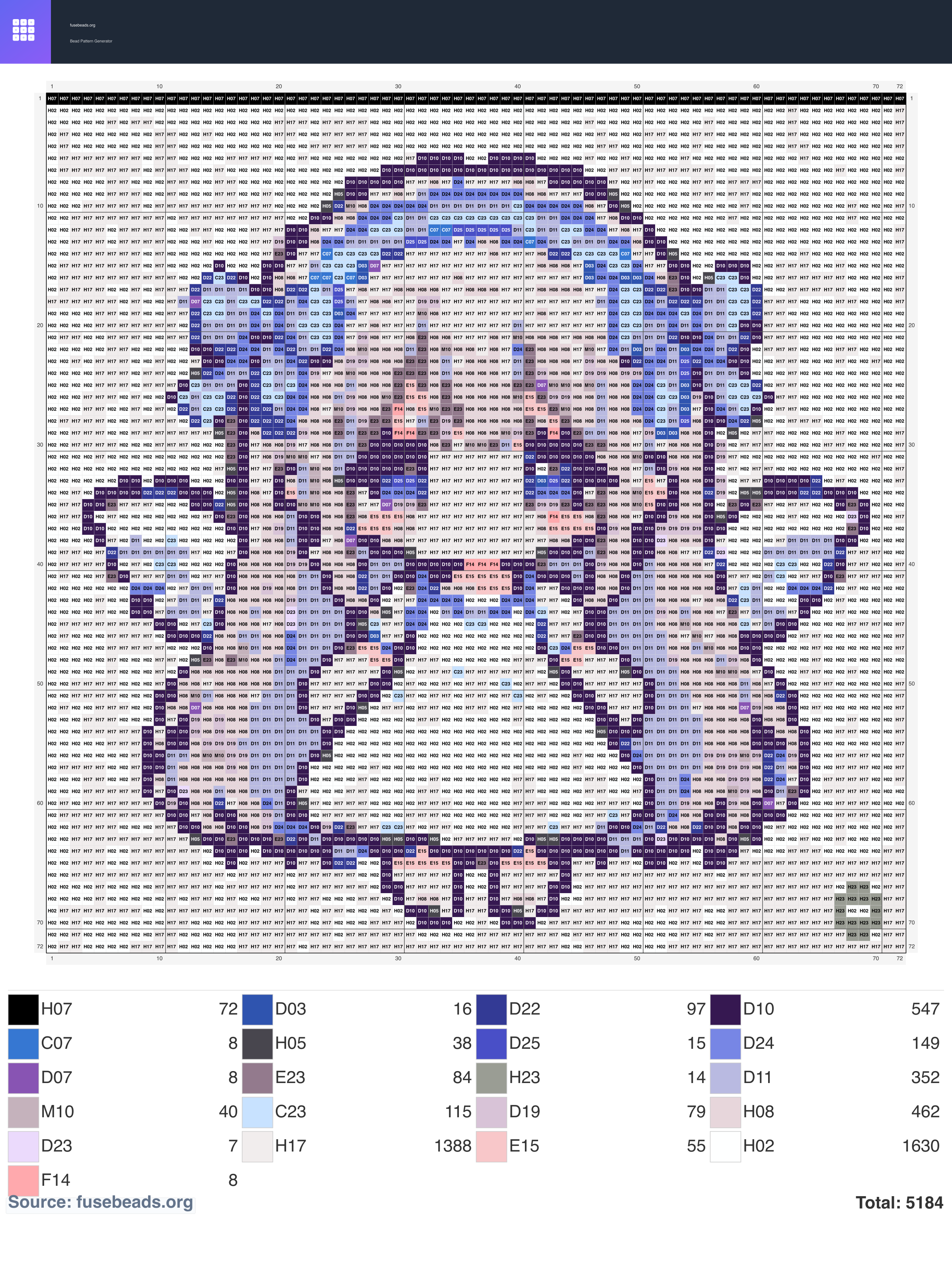 Kawaii #2158 perler beads pattern