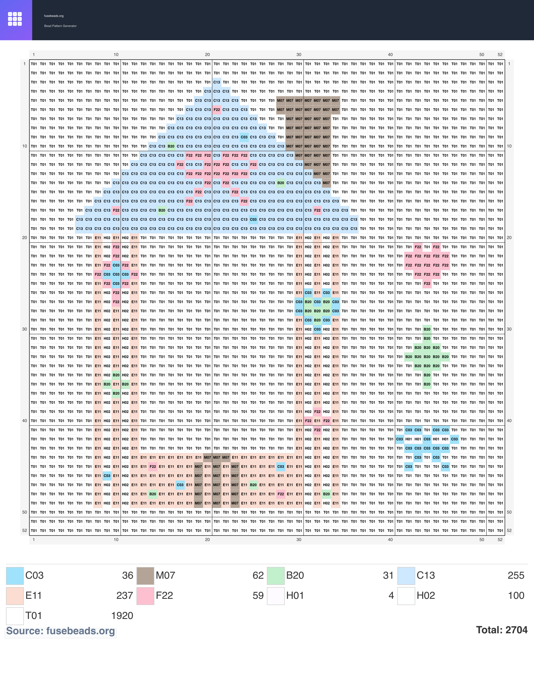 Frame -mini3 perler beads pattern