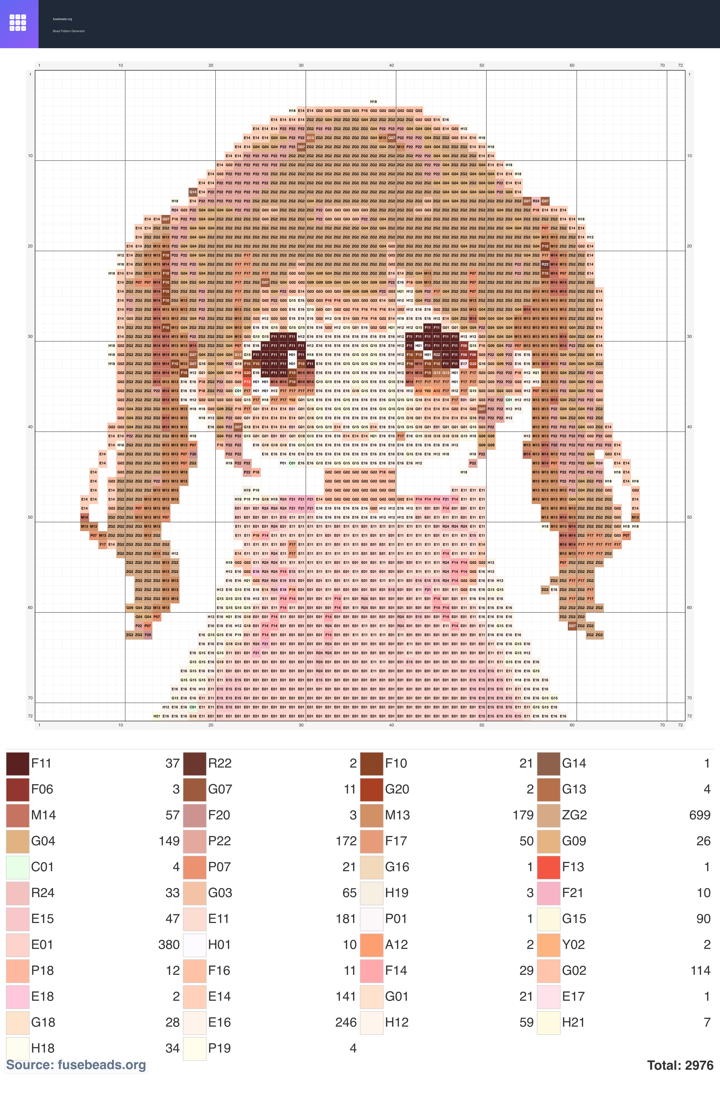 Little Girl perler beads pattern