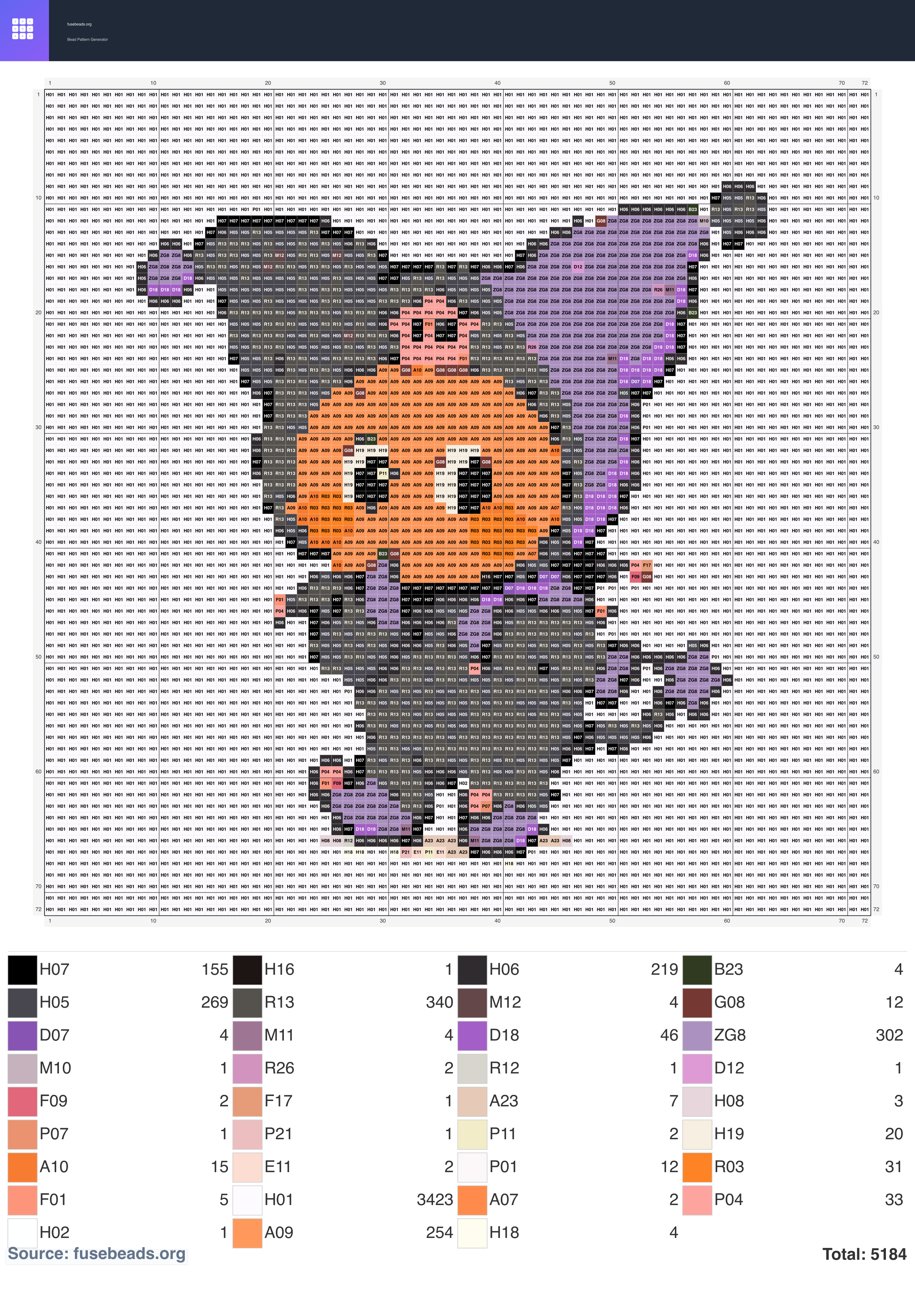 Kawaii #2257 perler beads pattern