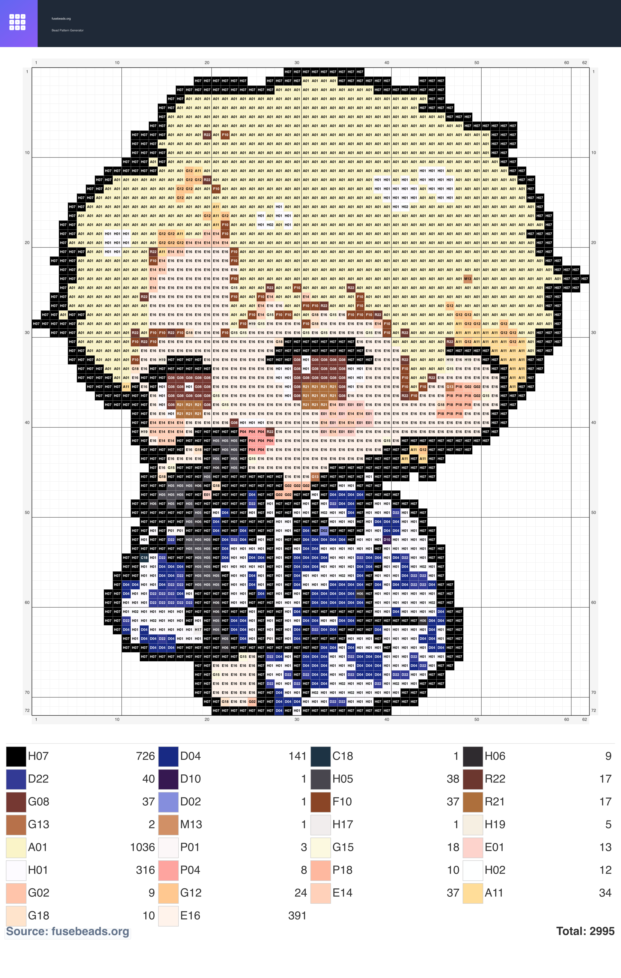Concert perler beads pattern