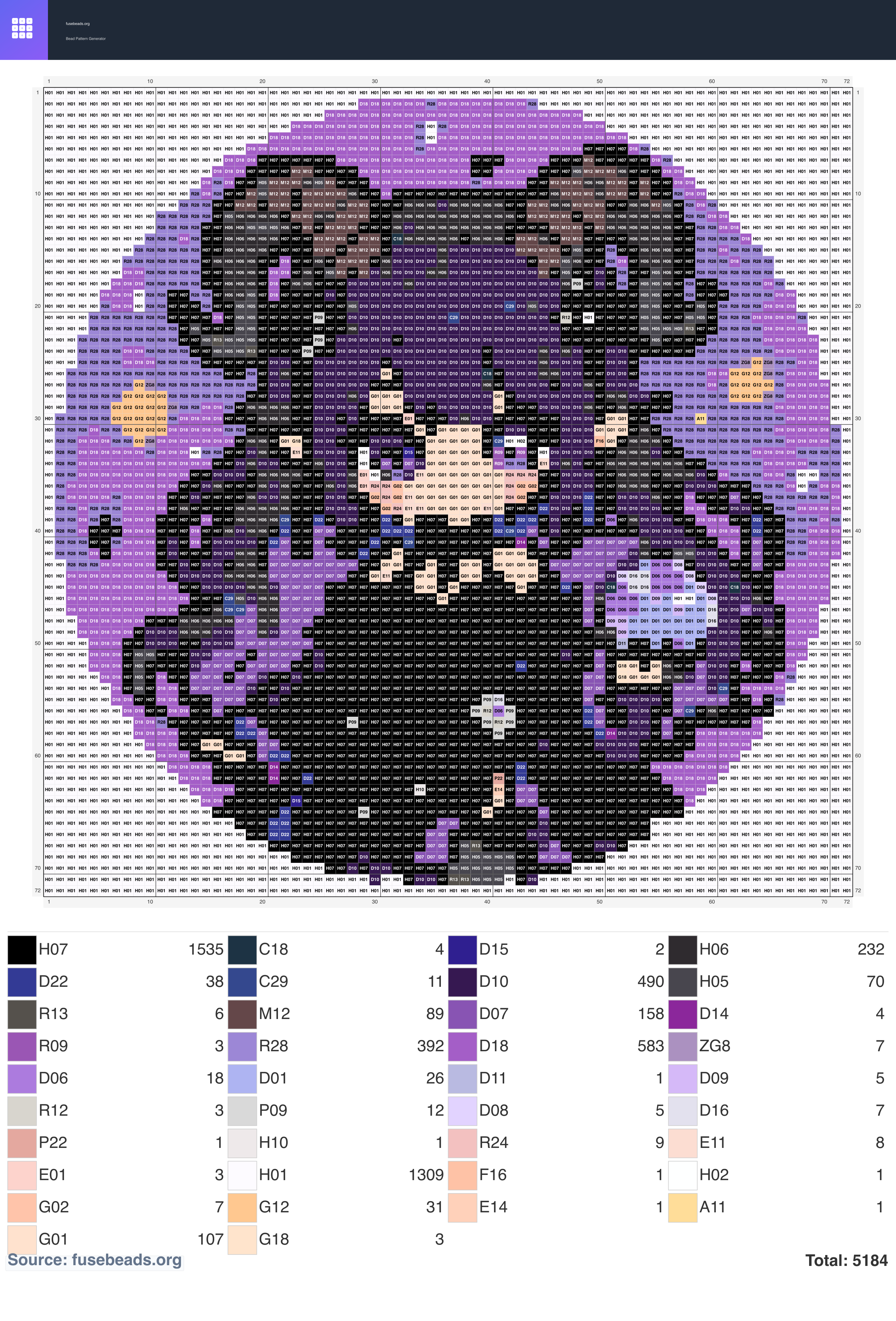 Kawaii #2336 perler beads pattern