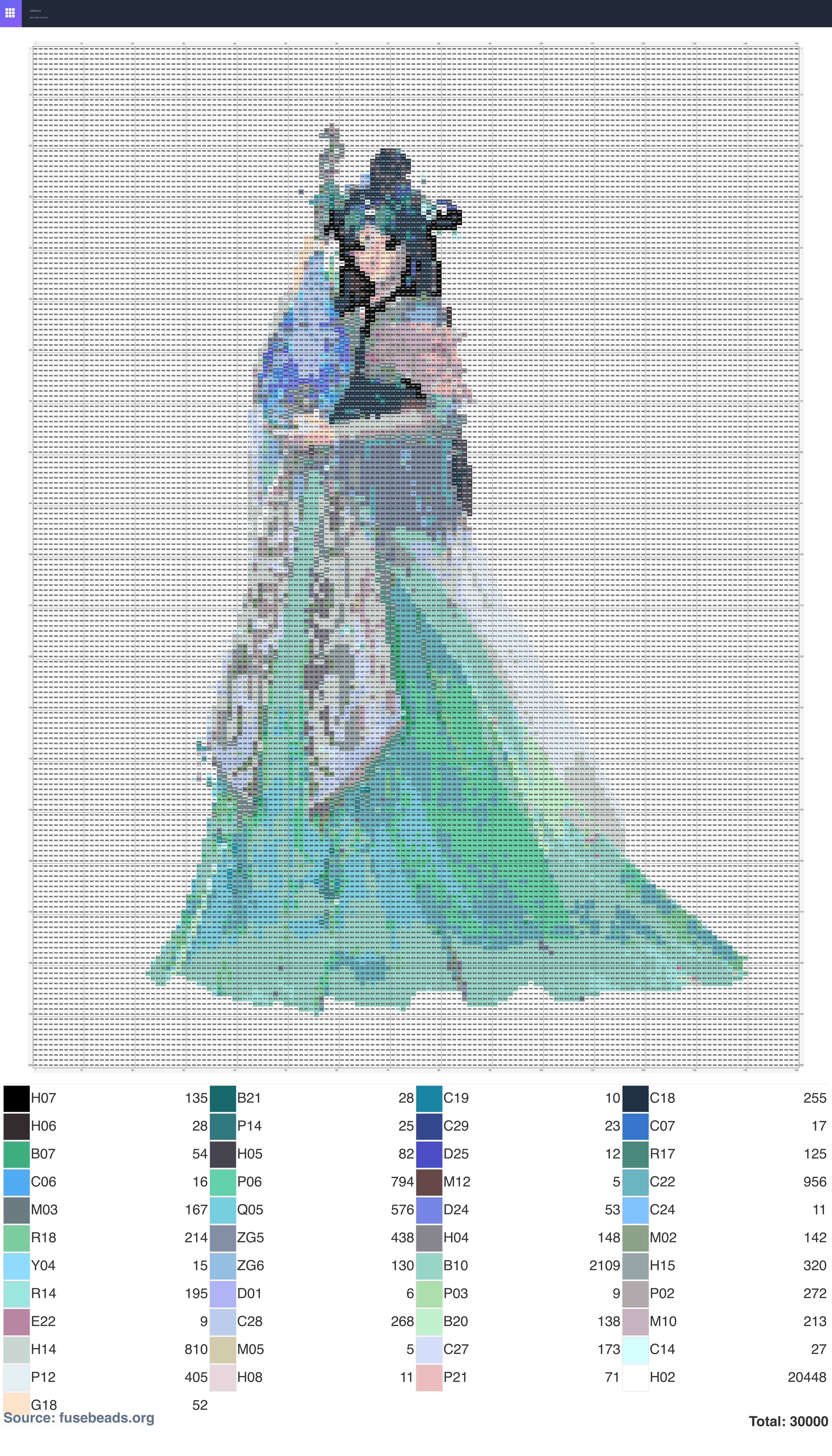 Kawaii #2344 perler beads pattern