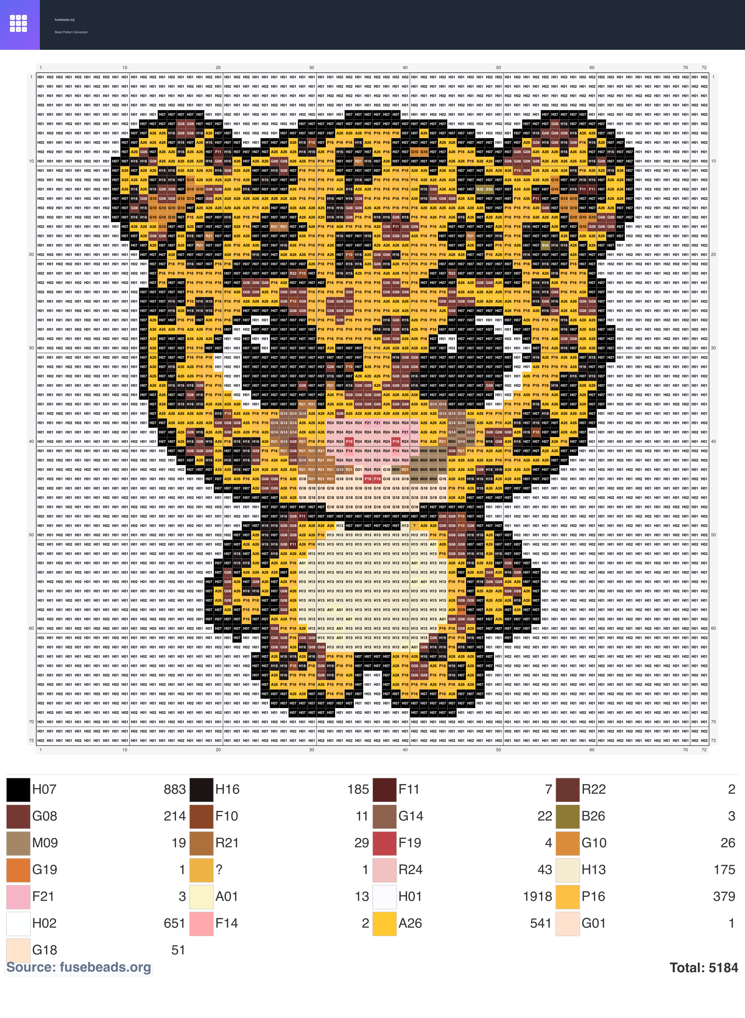 Kawaii #2358 perler beads pattern