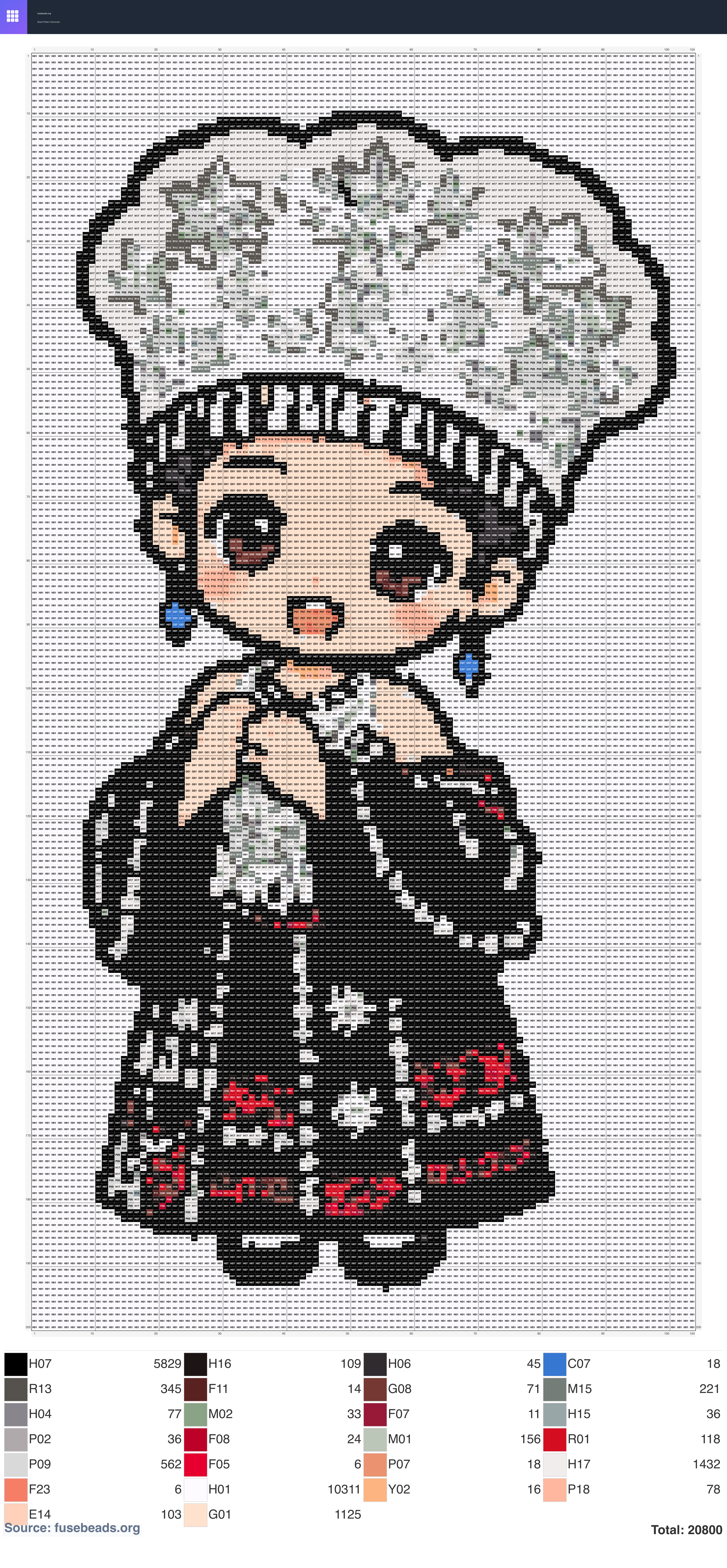 Kawaii #2376 perler beads pattern