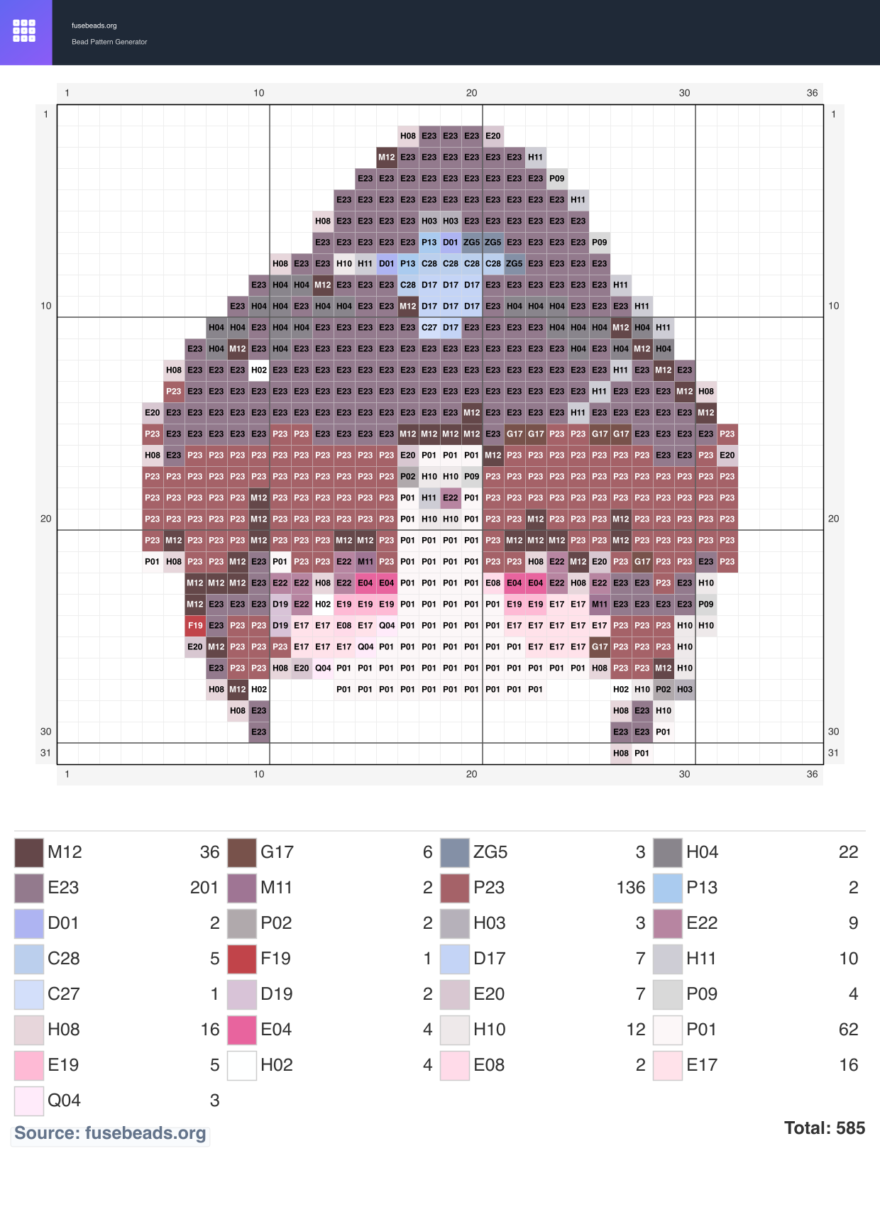 Kawaii #342 perler beads pattern