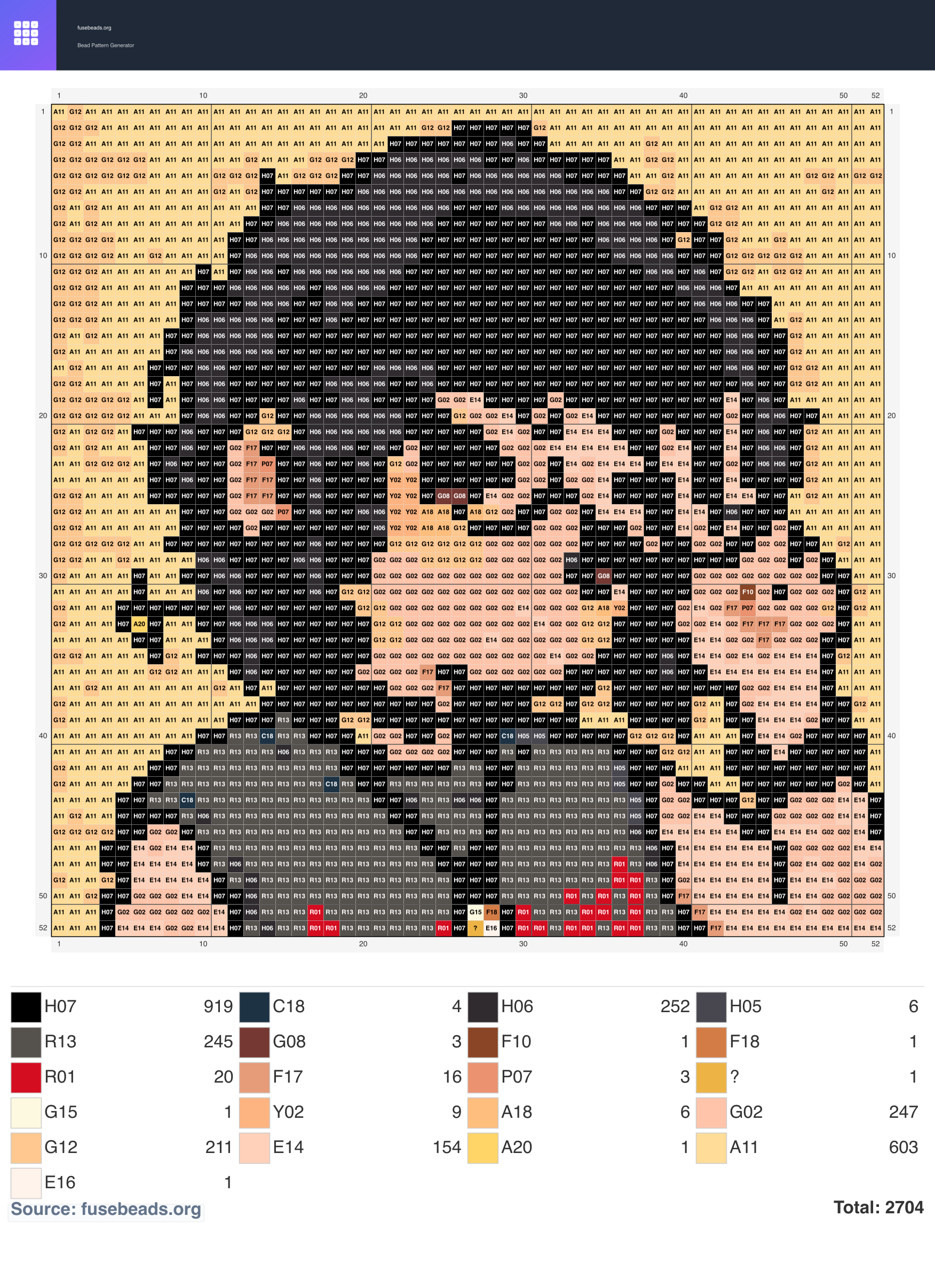 Kawaii #2408 perler beads pattern