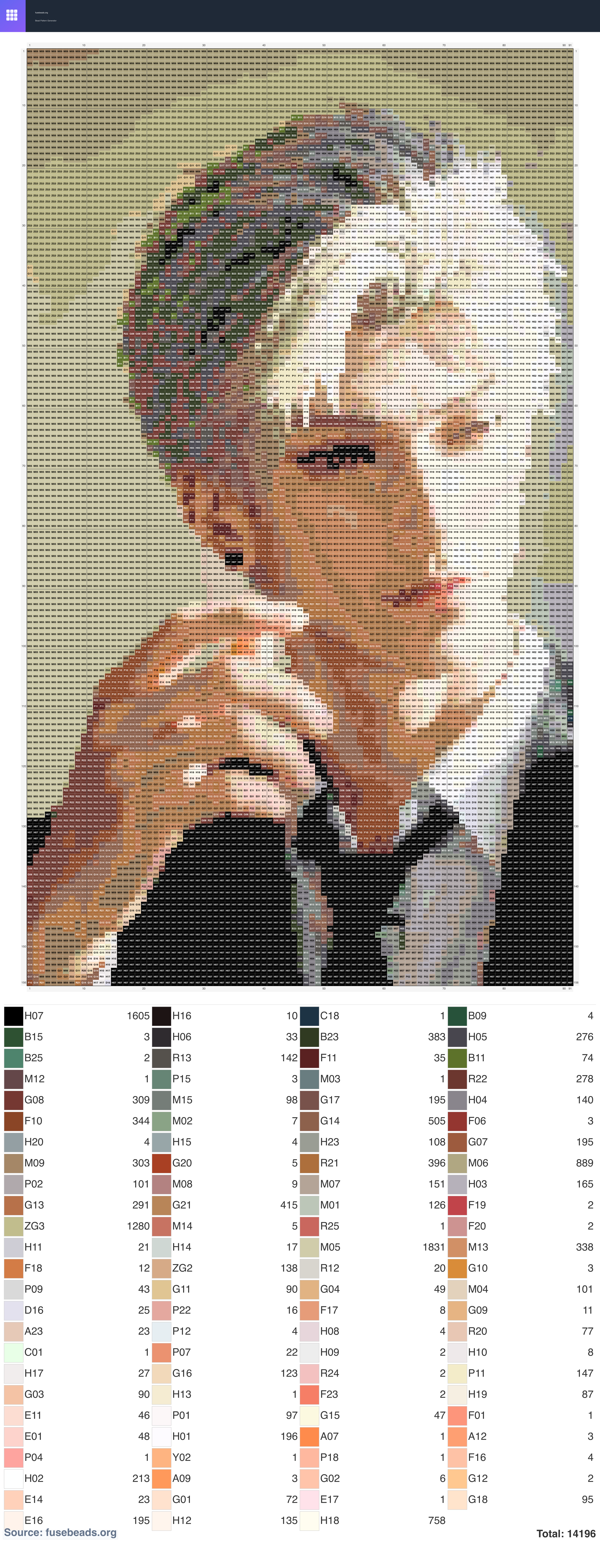 Kawaii #2413 perler beads pattern