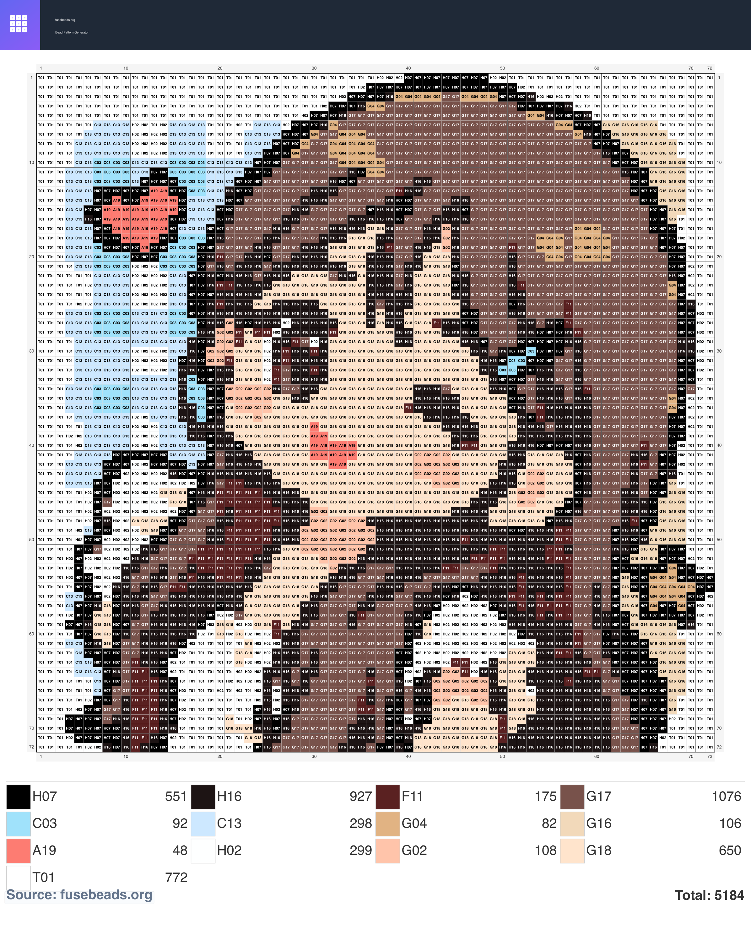 Cute Girl perler beads pattern