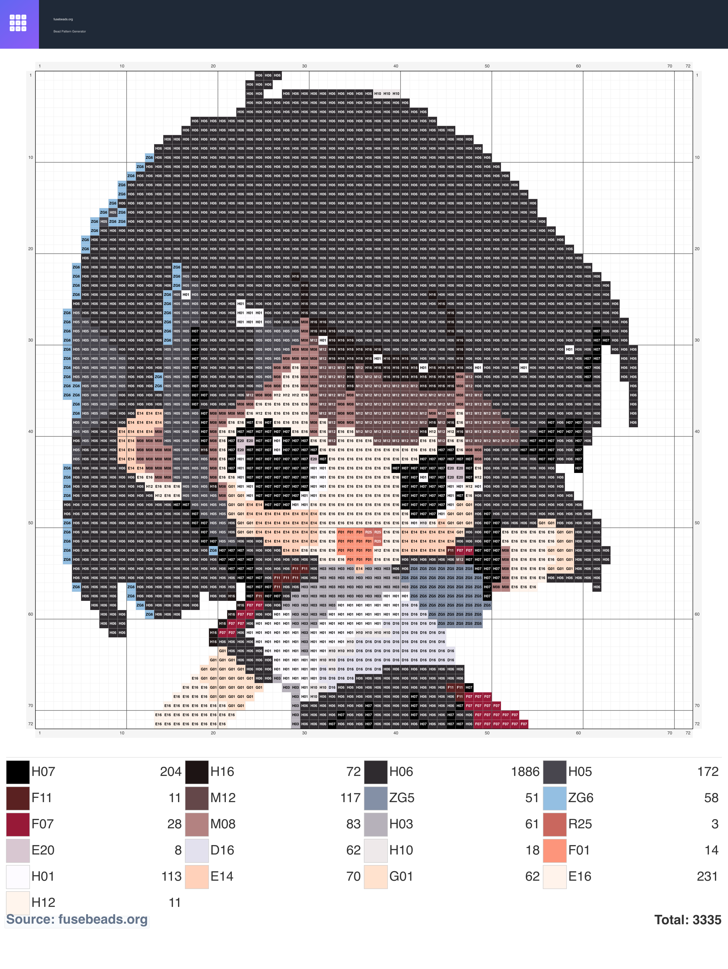 Kawaii #343 perler beads pattern