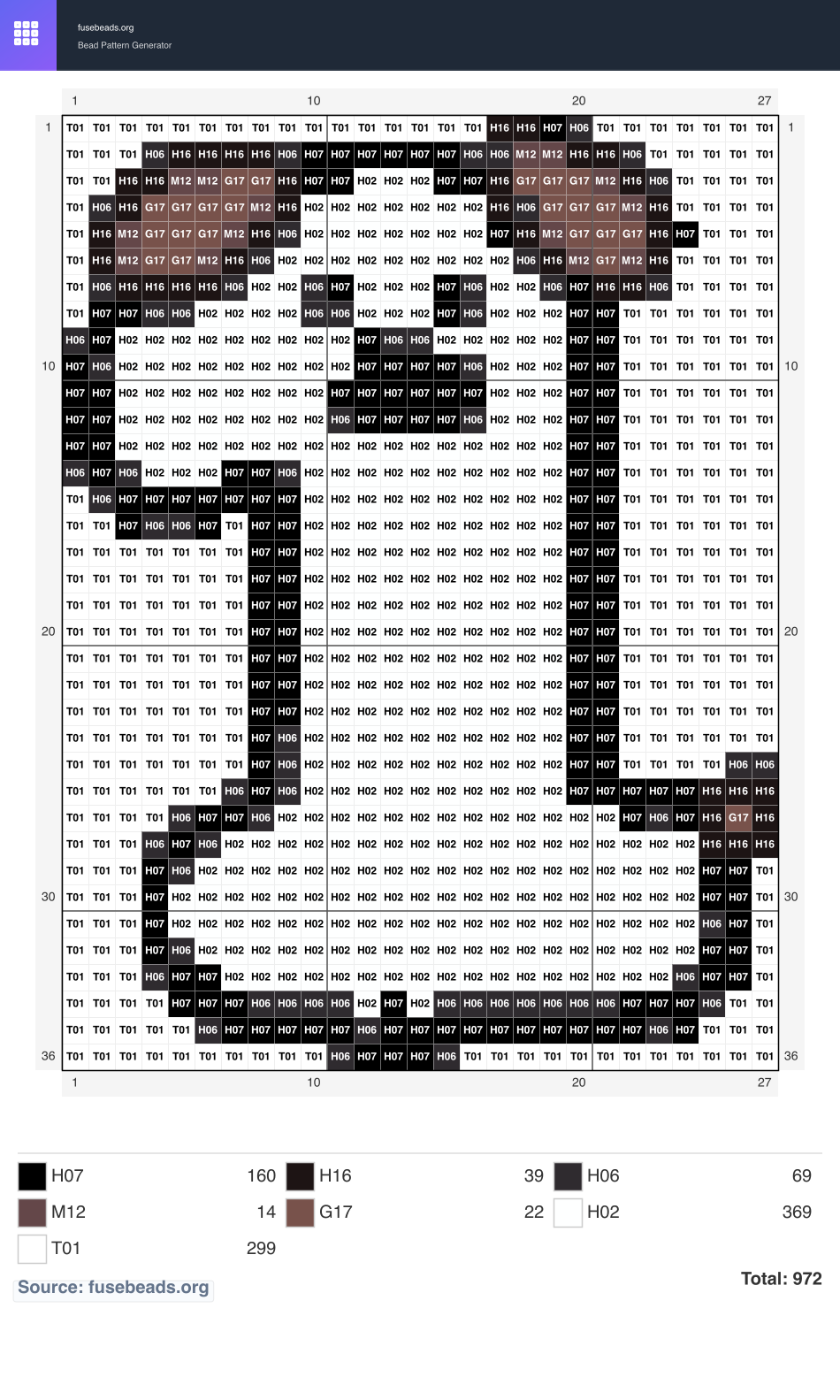 Puppy Number 1 perler beads pattern