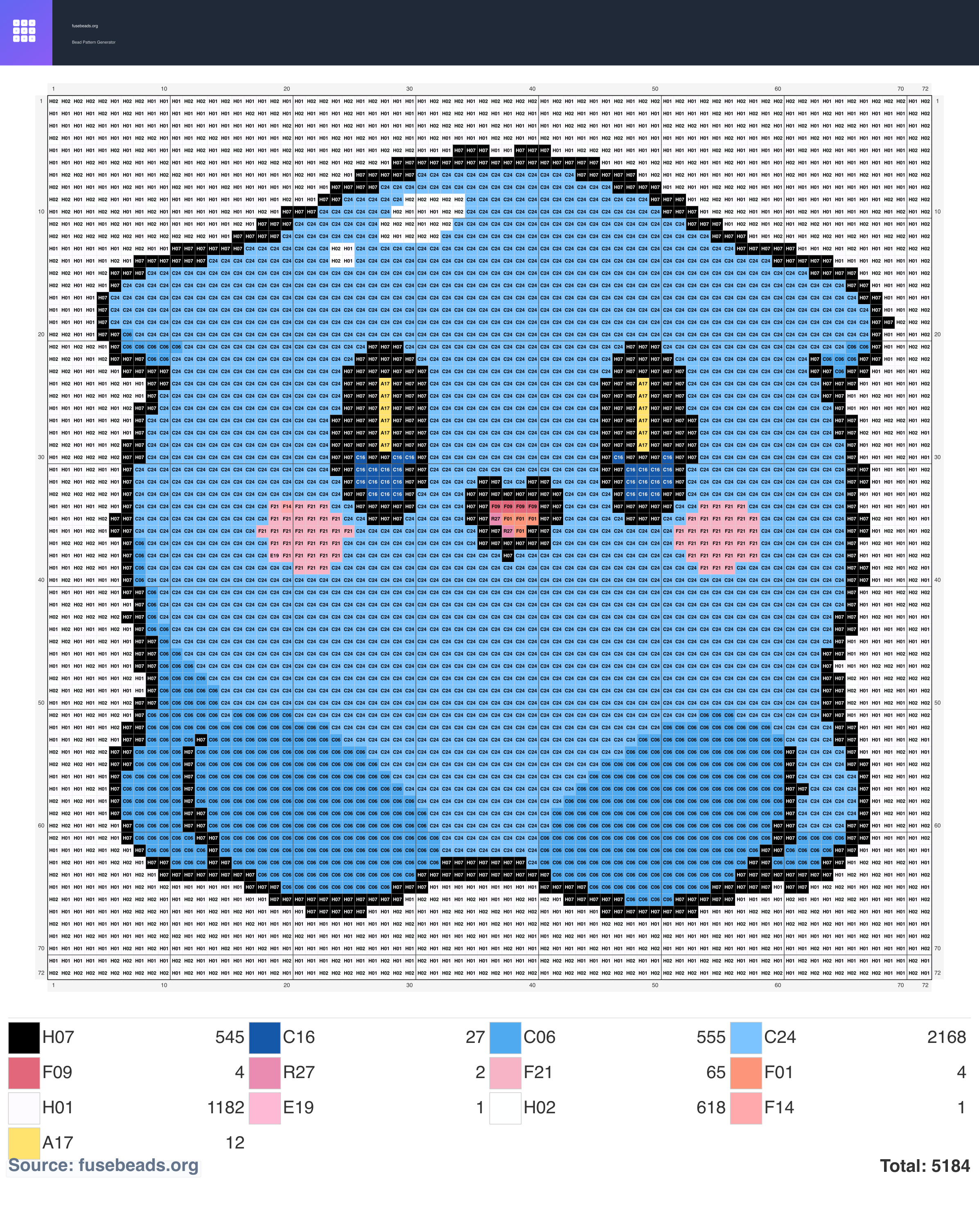 Eggy Party perler beads pattern