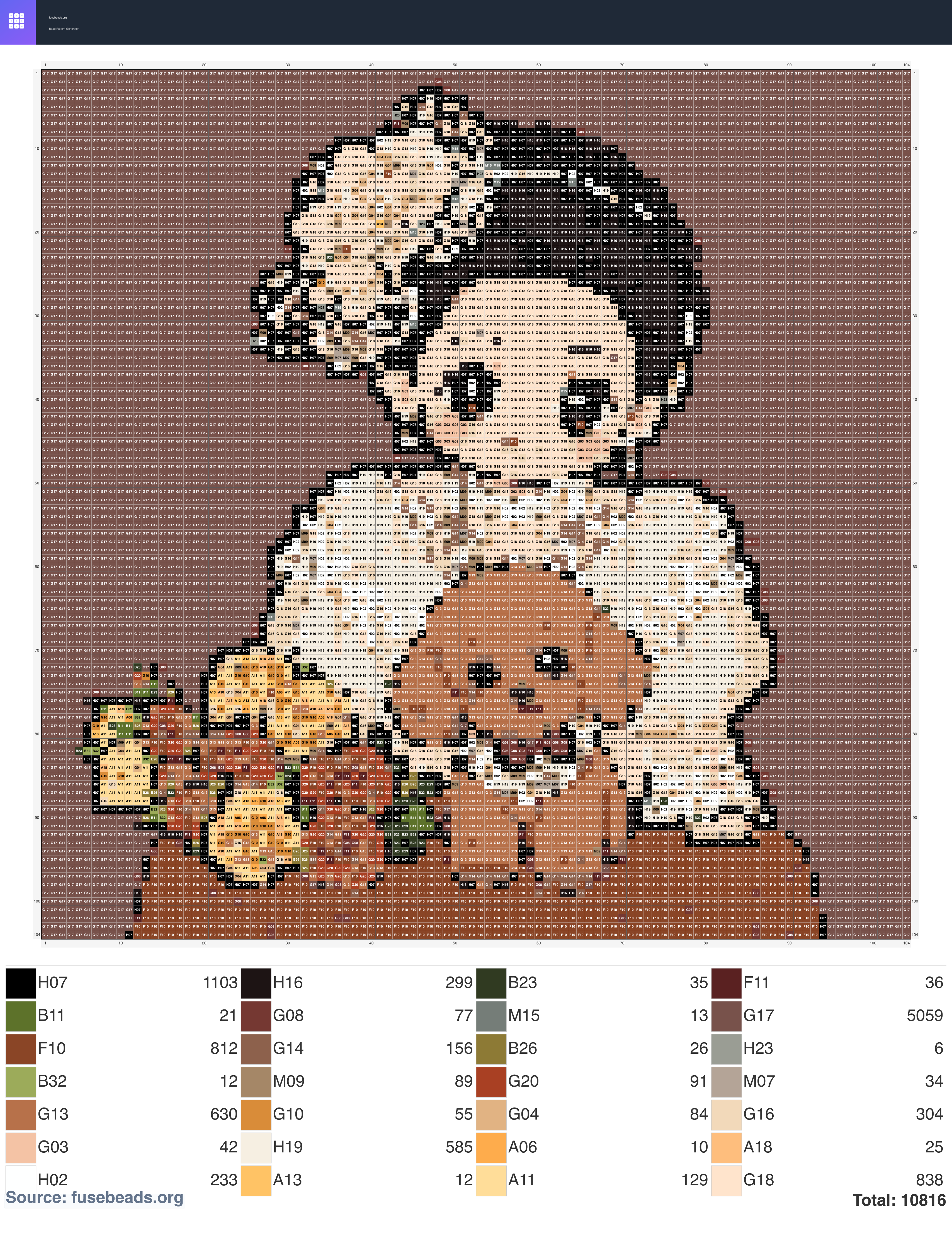 Kawaii #1012 perler beads pattern
