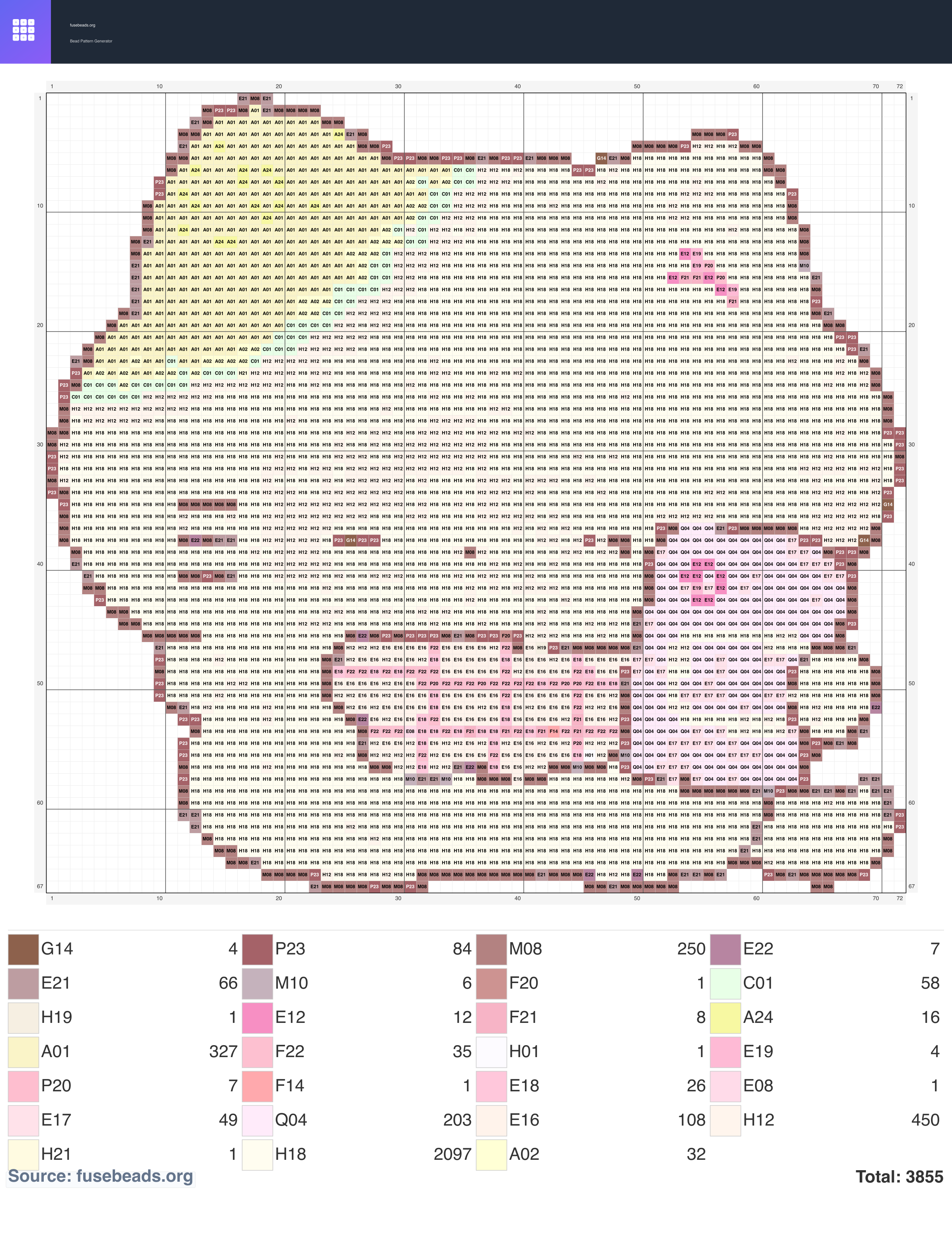 Kitten perler beads pattern