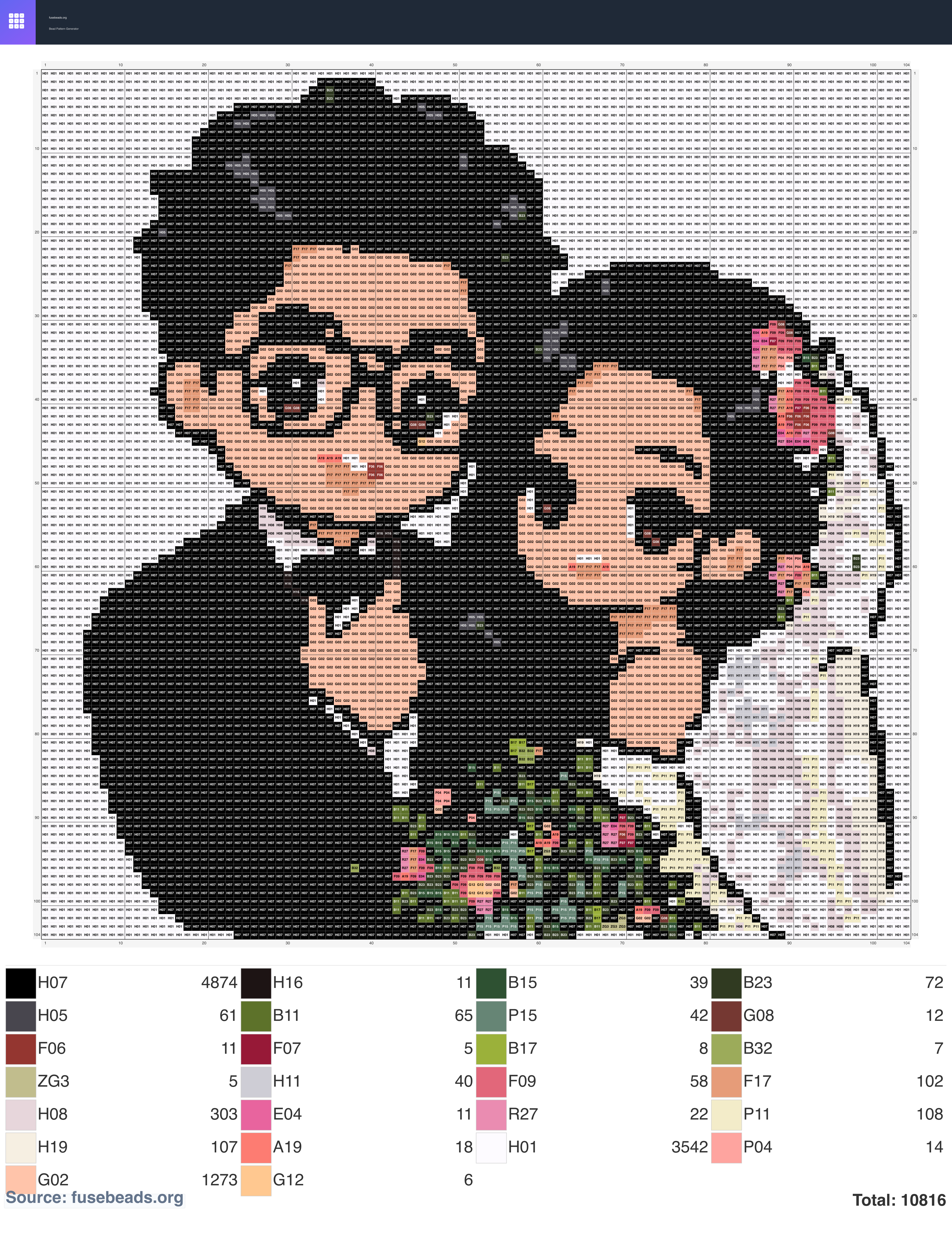 Kawaii #1081 perler beads pattern