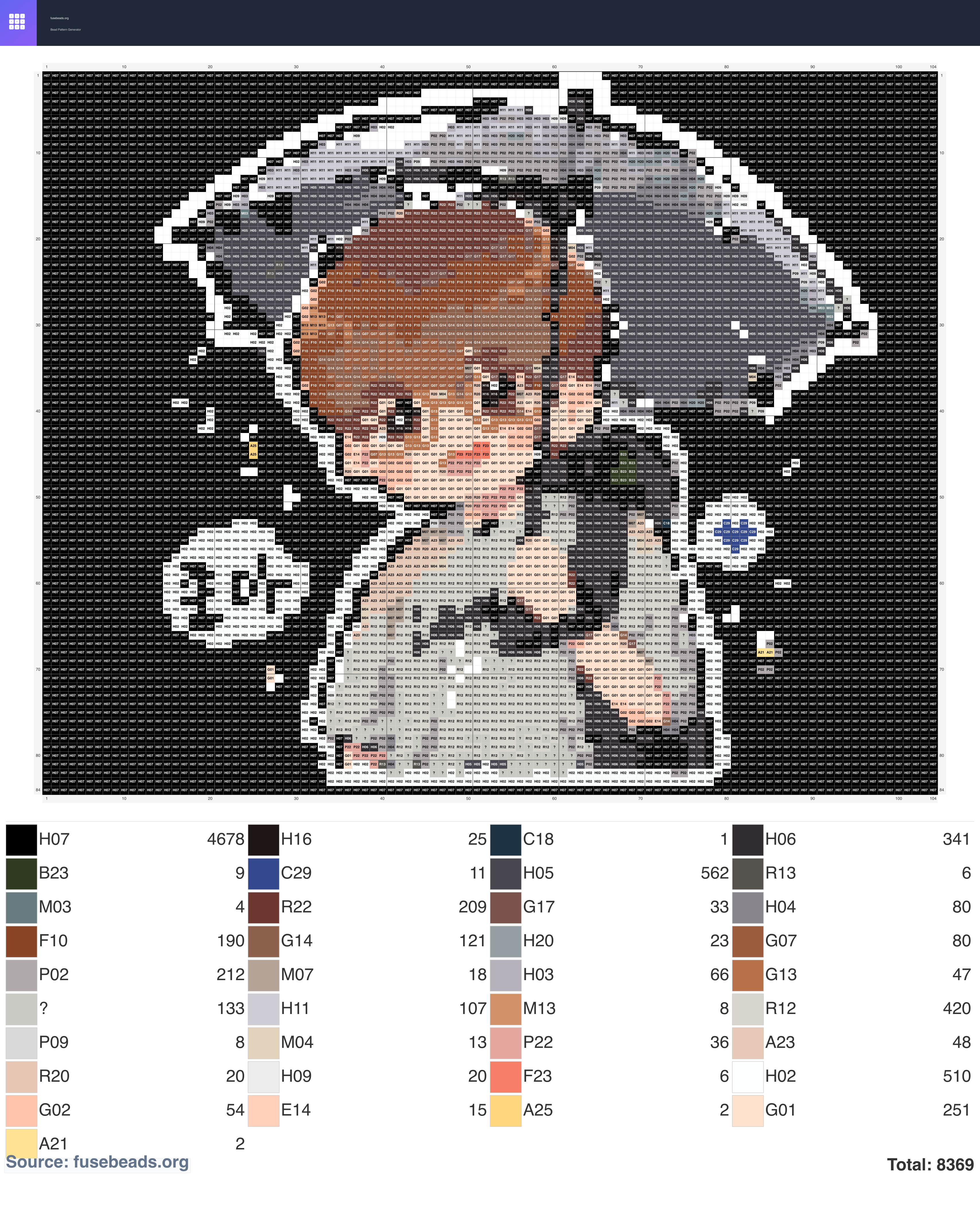 Ww perler beads pattern