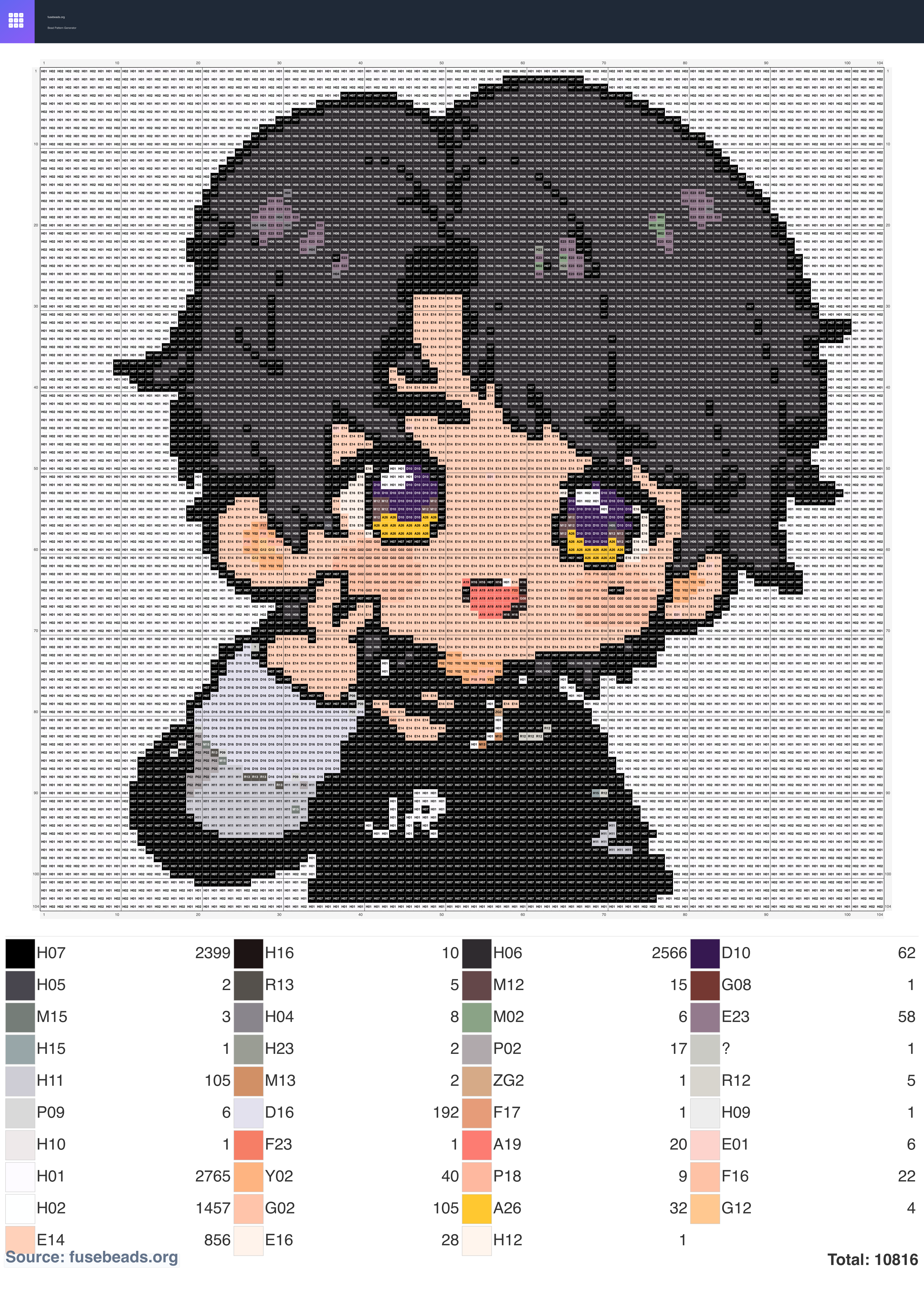 Kawaii #1096 perler beads pattern