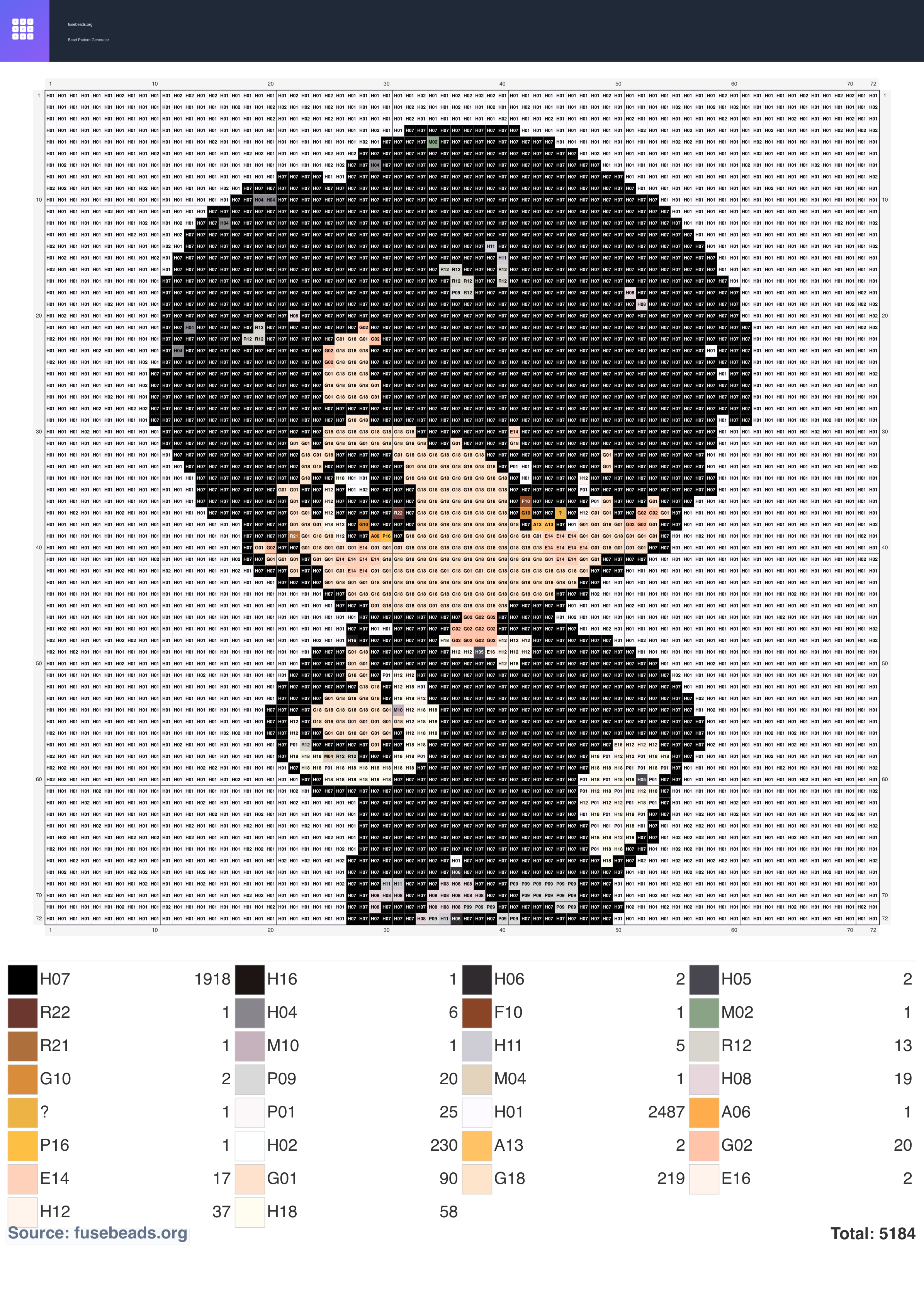 Kawaii #1101 perler beads pattern