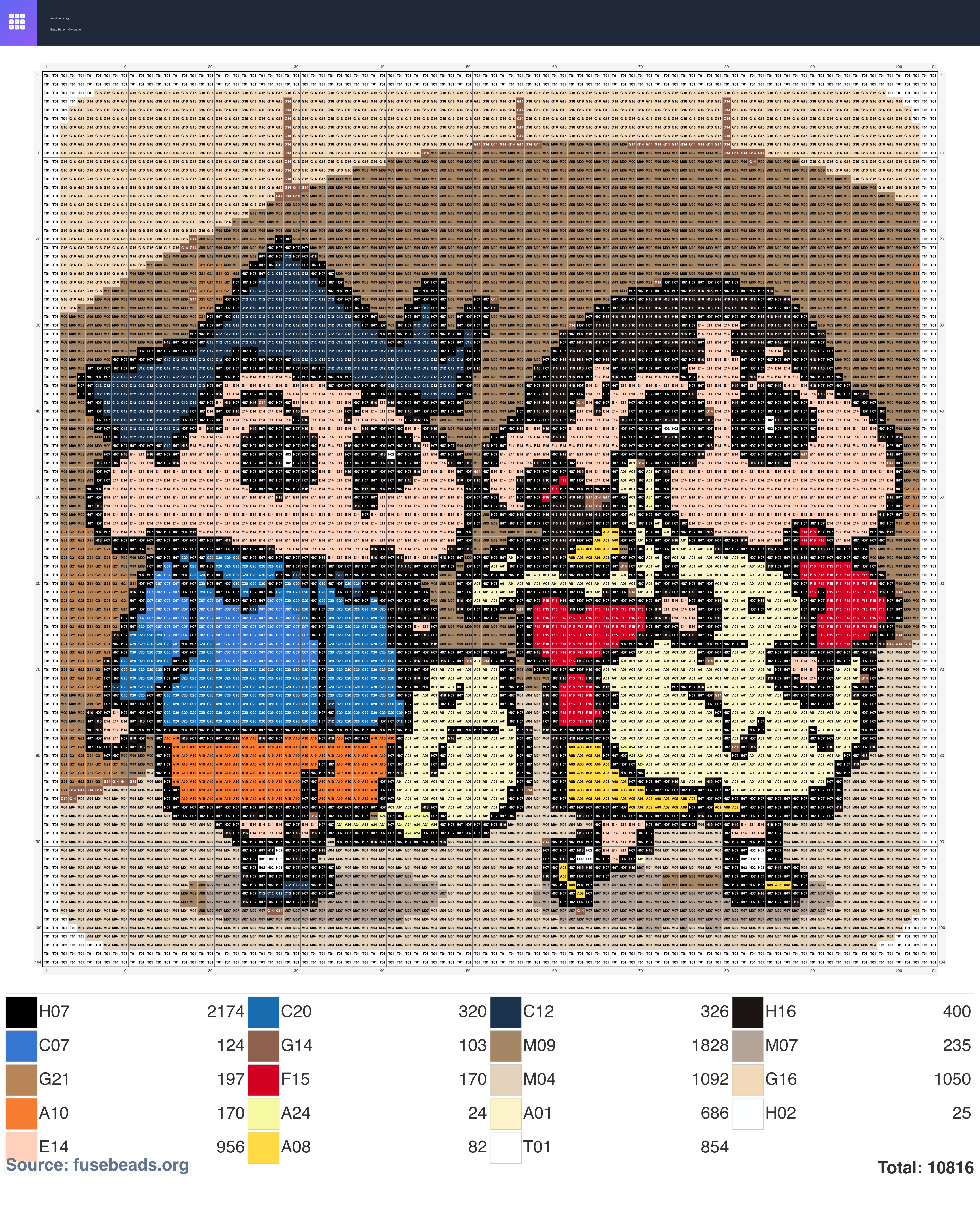 Kawaii #1122 perler beads pattern
