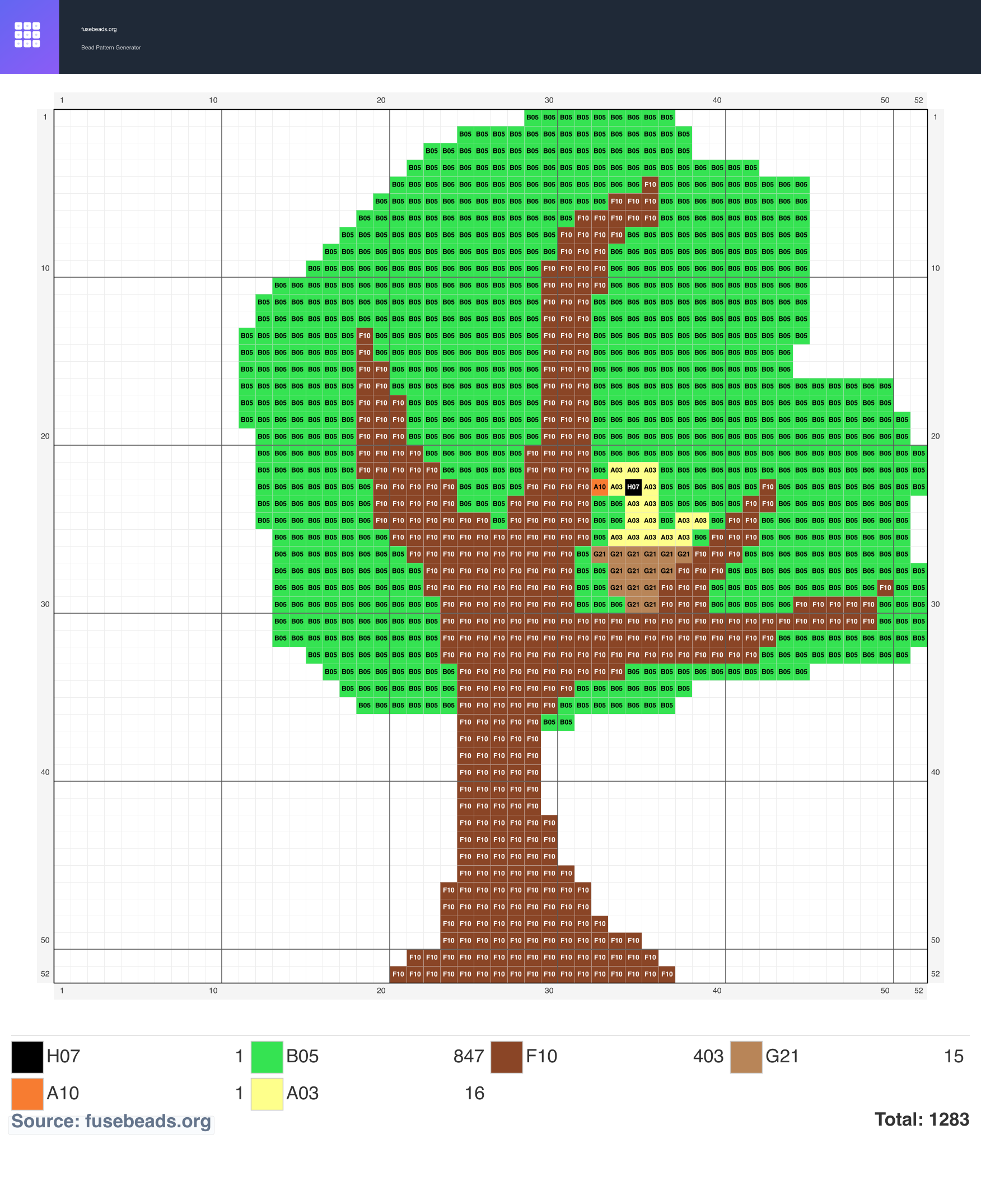 Kawaii #353 perler beads pattern