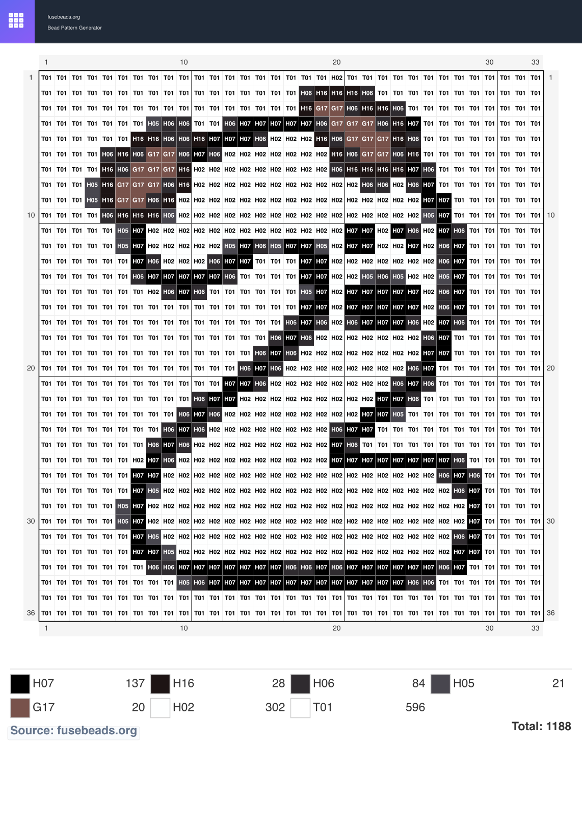 Puppy Number 2 perler beads pattern