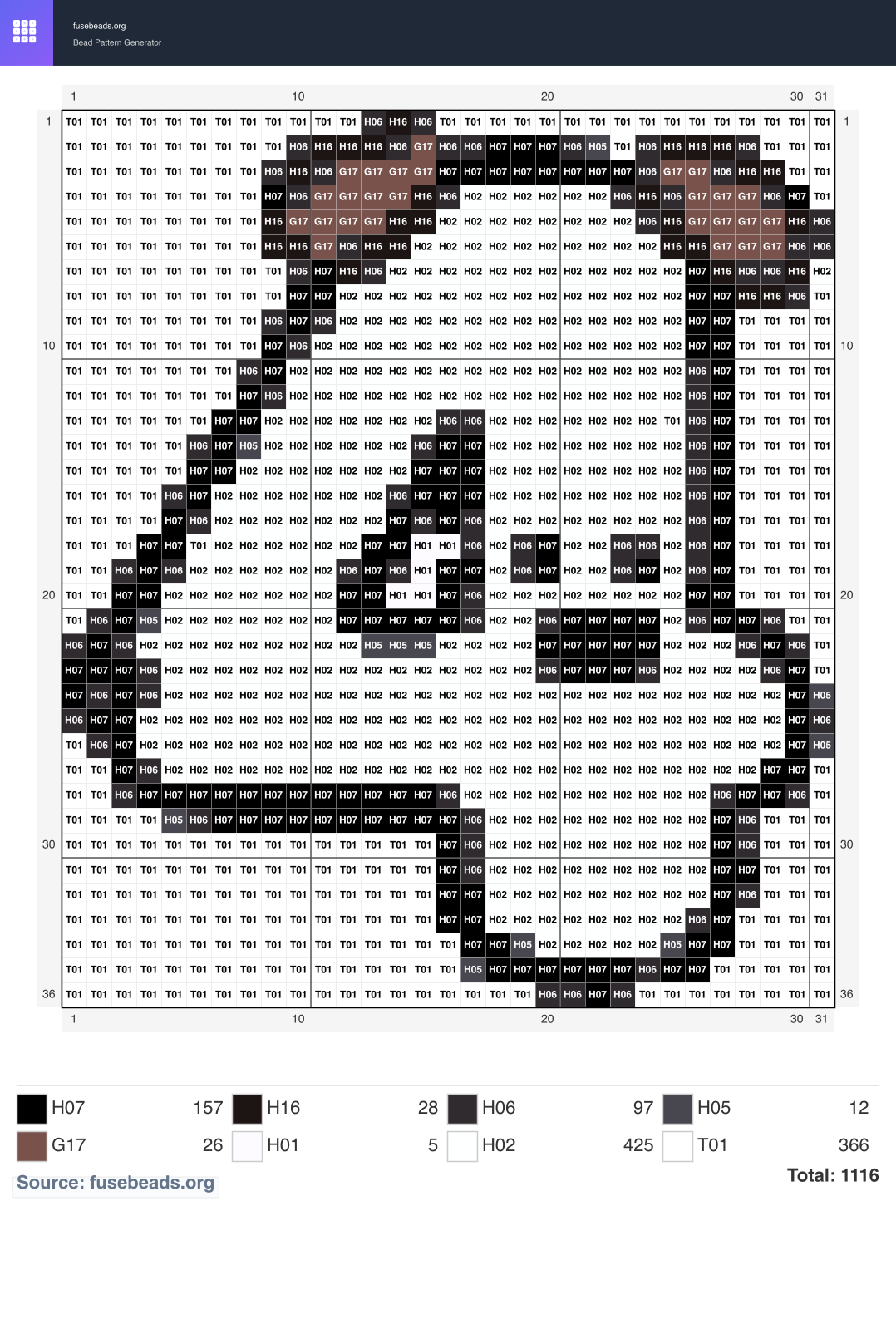 Puppy Number 4 perler beads pattern