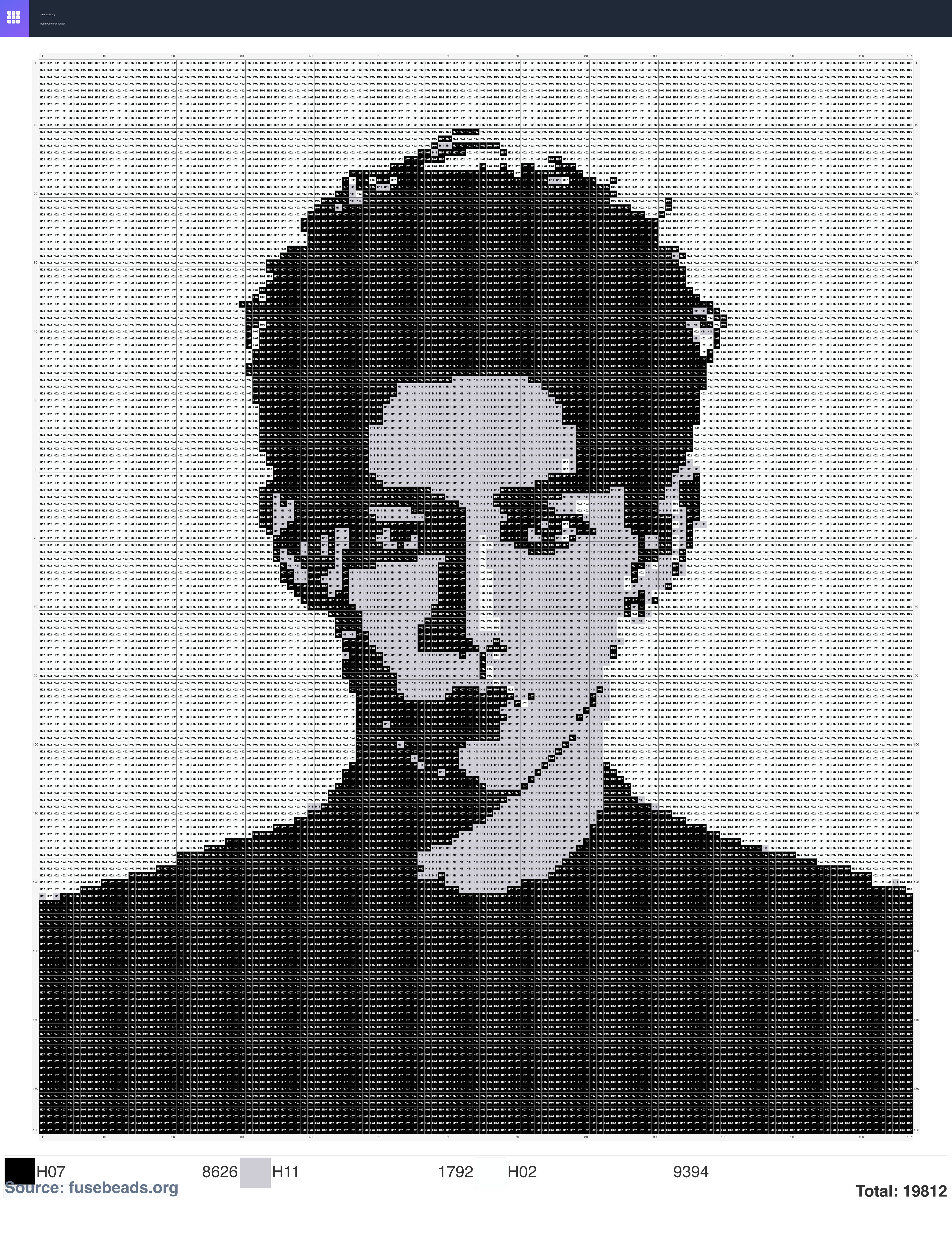 Kawaii #1196 perler beads pattern