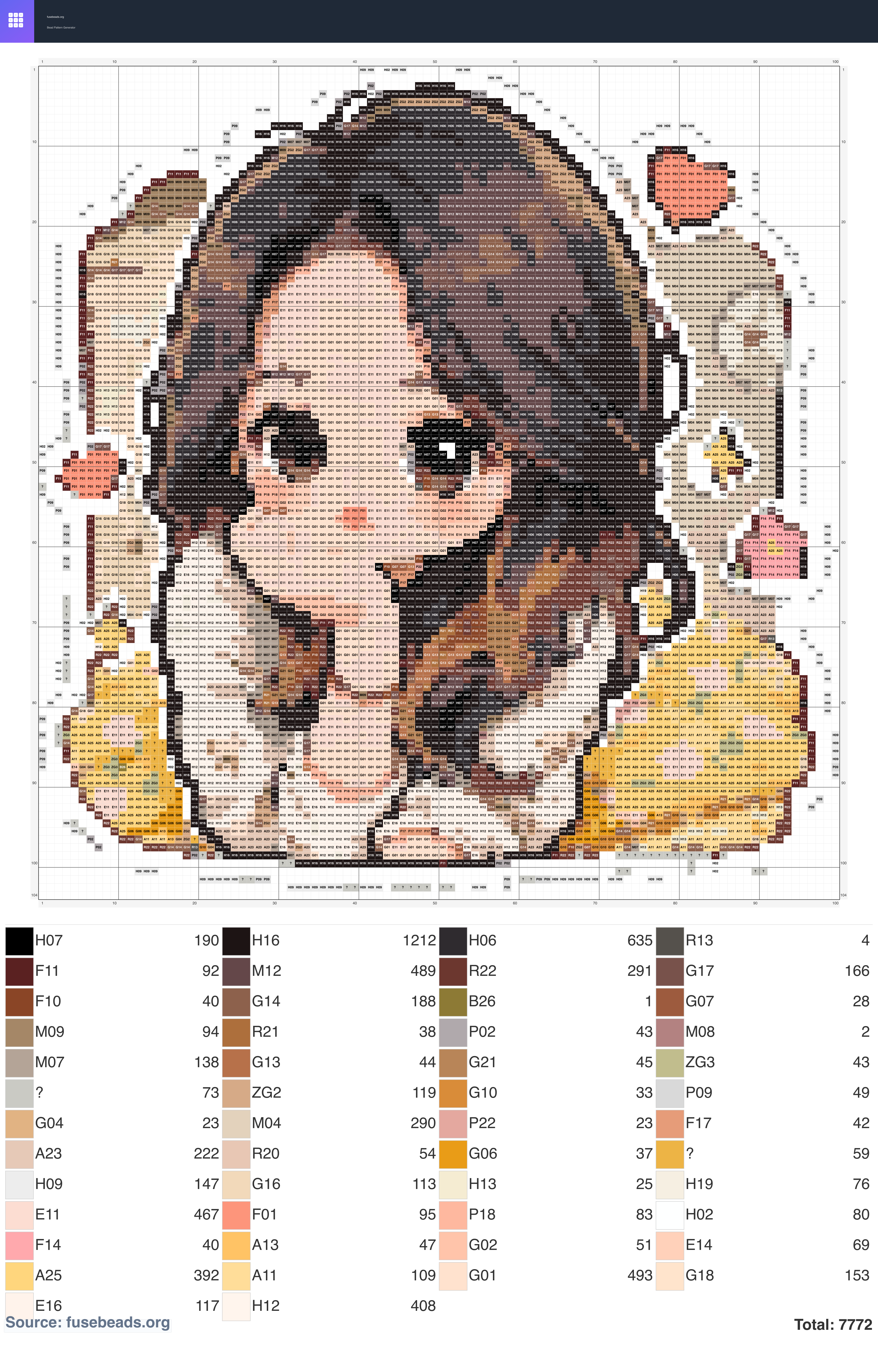 Kawaii #356 perler beads pattern