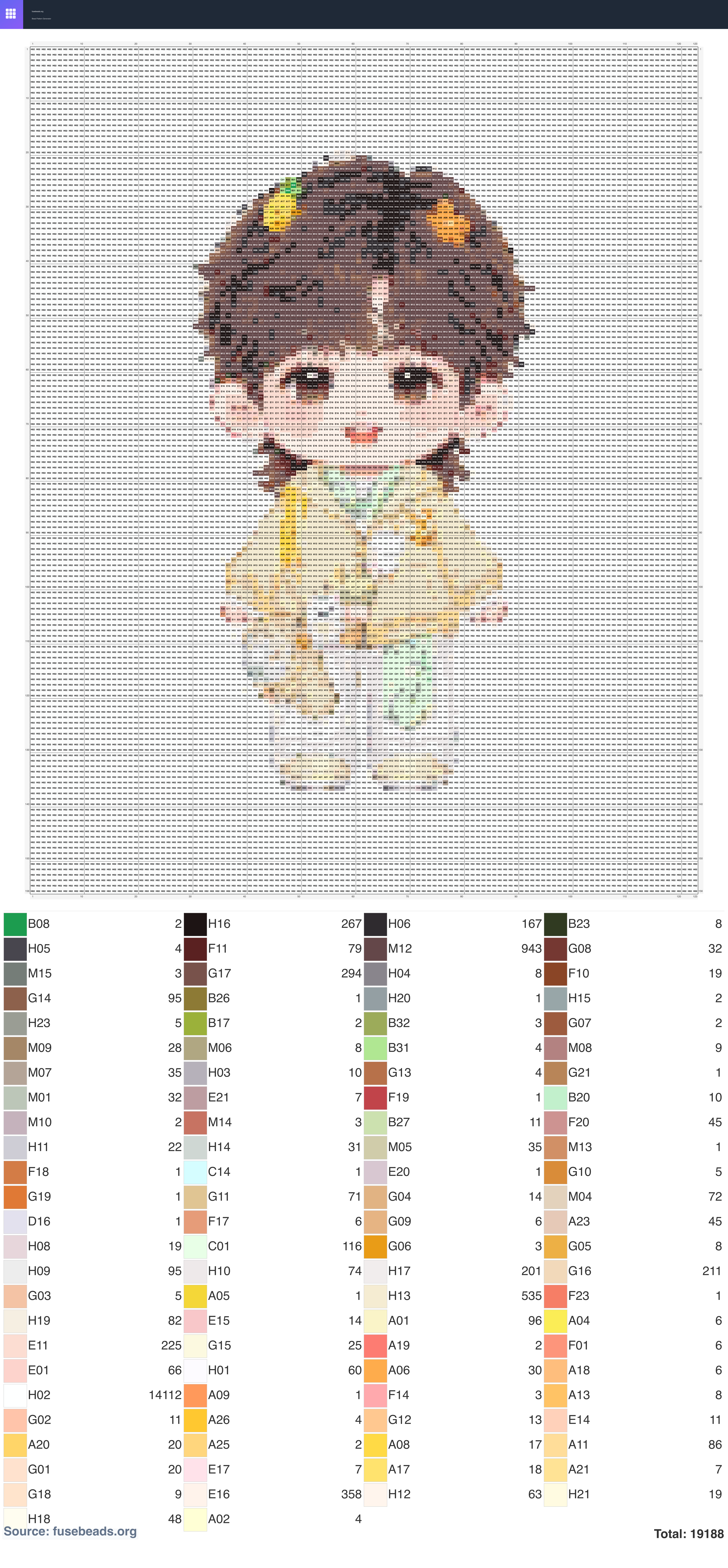 Kawaii #1315 perler beads pattern