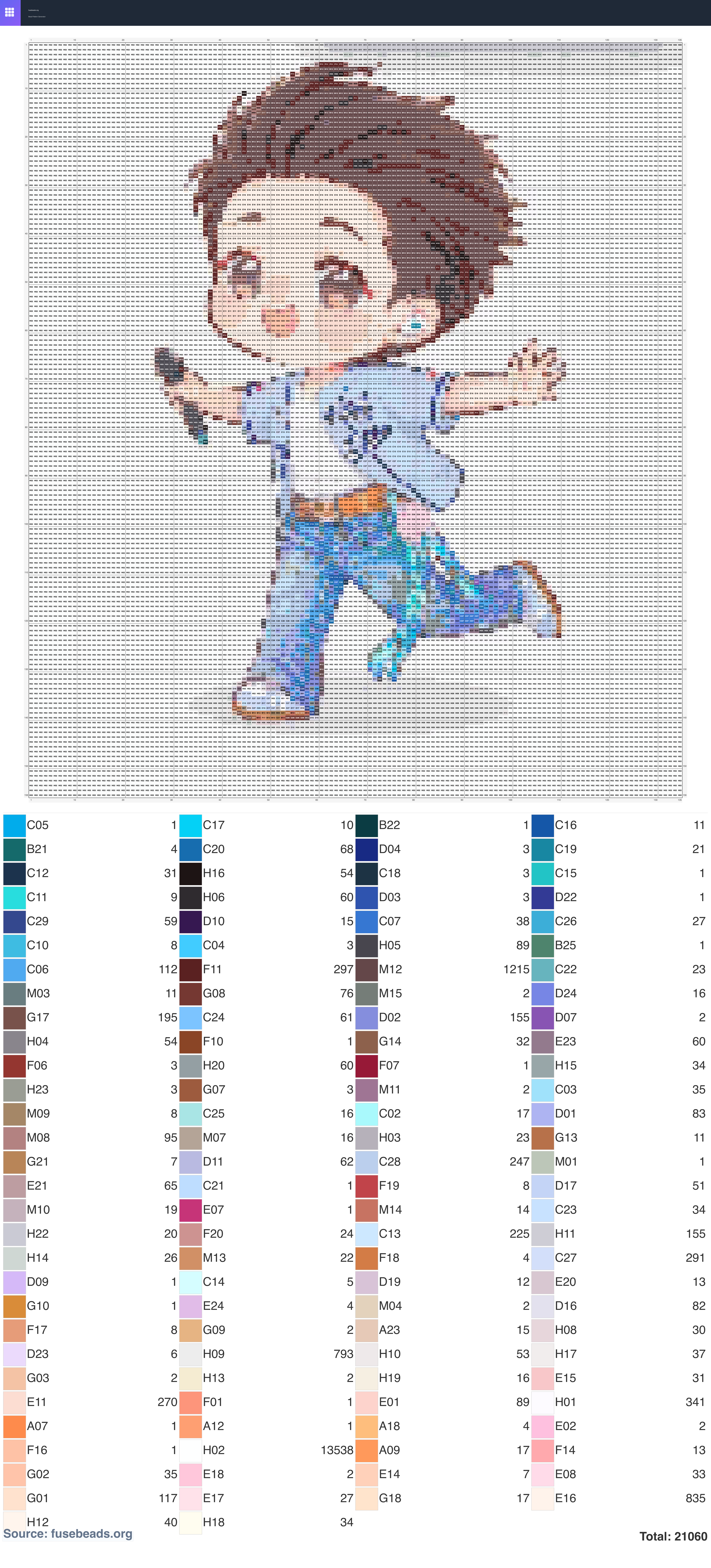 Tangyuan 1 perler beads pattern