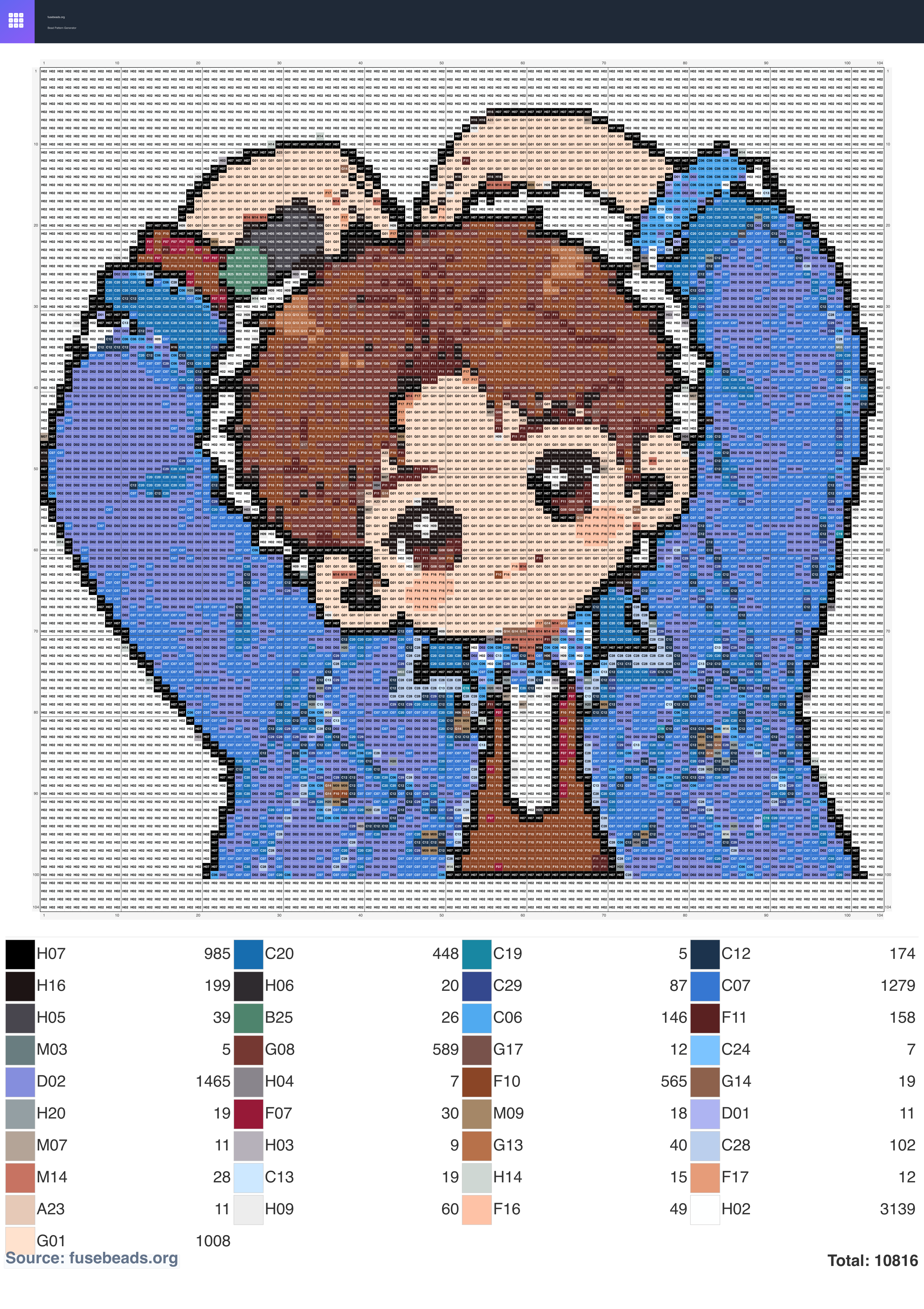 Tangyuan 2 perler beads pattern