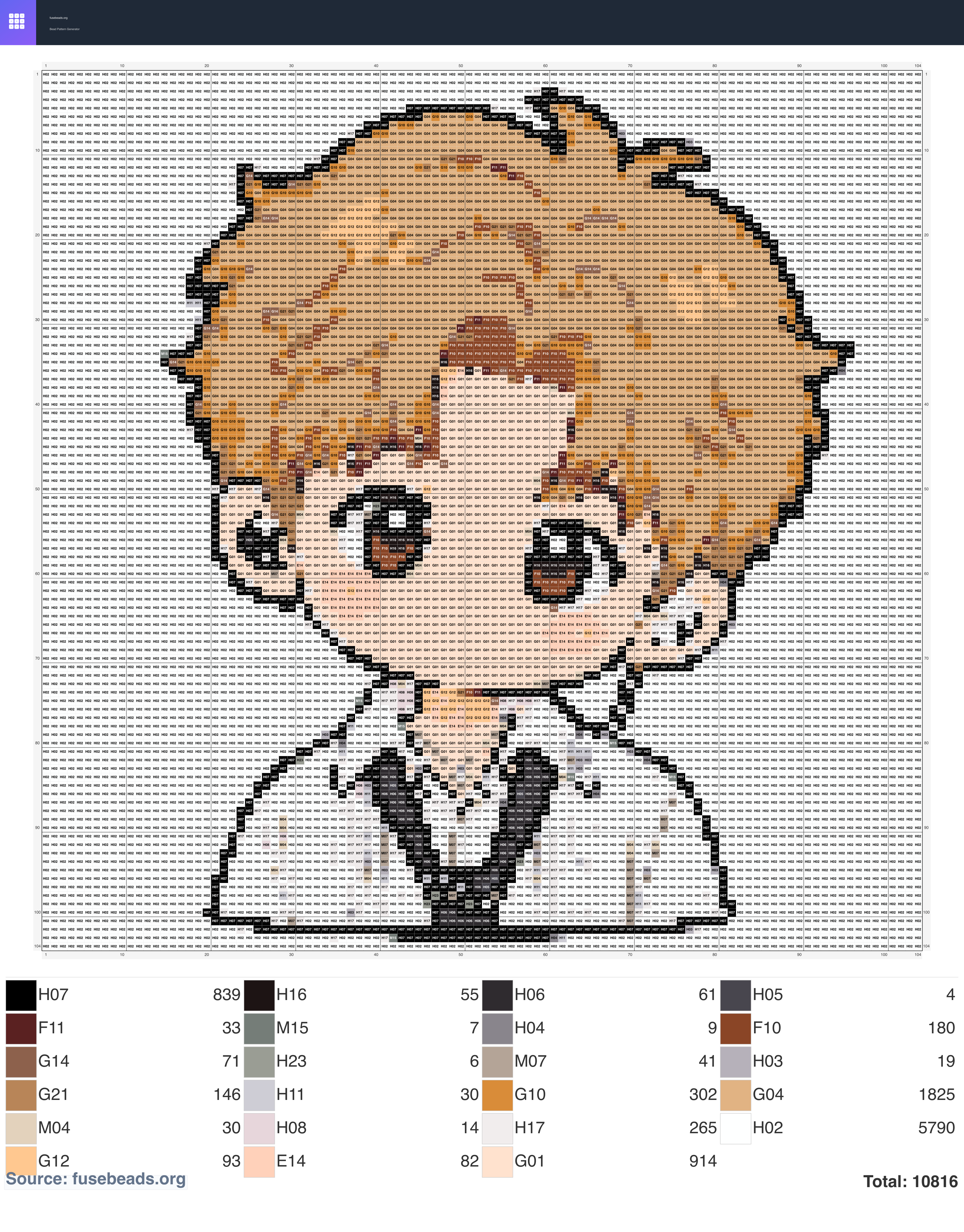 Tangyuan 4 perler beads pattern