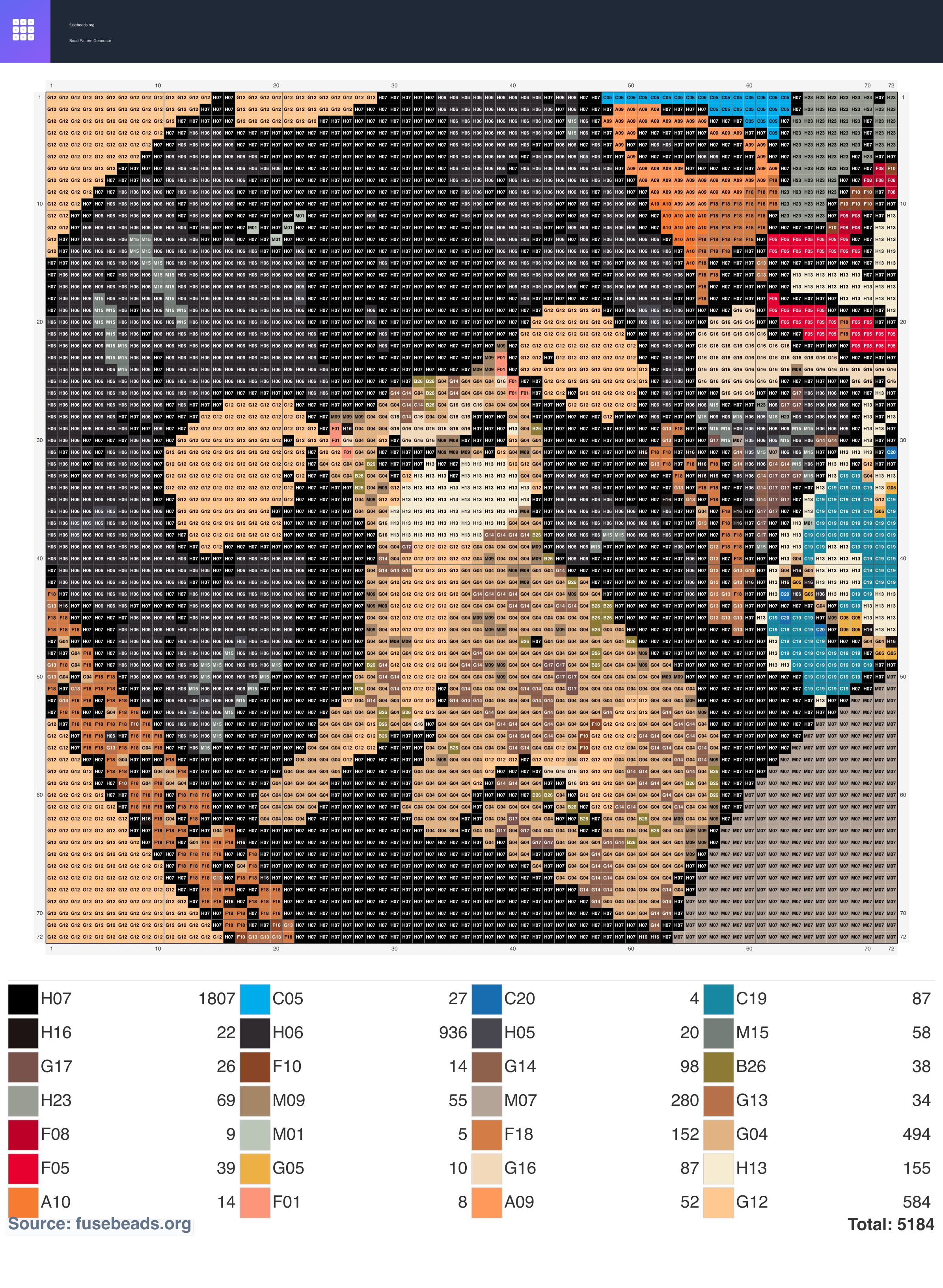 Kawaii #1616 perler beads pattern