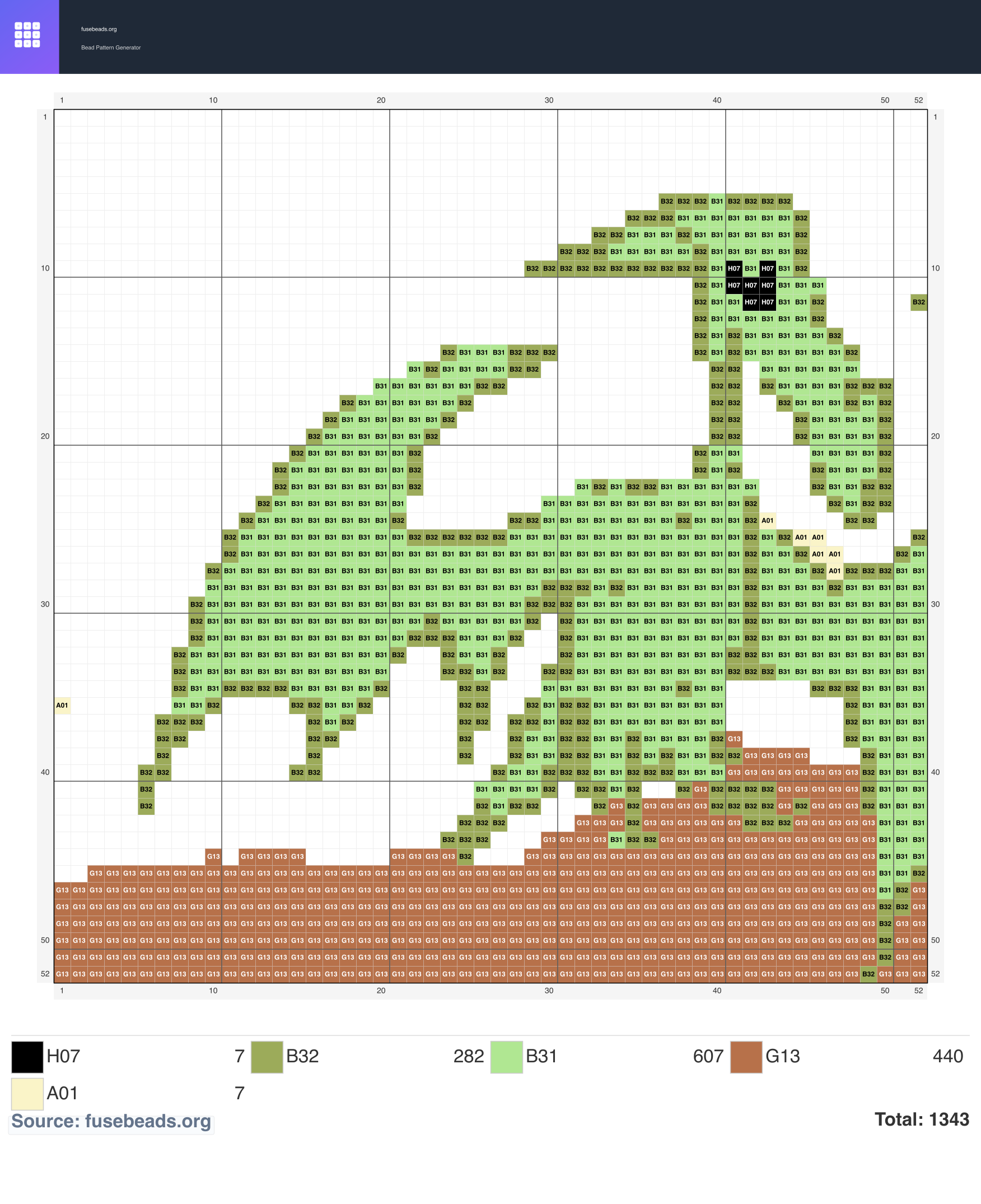 Kawaii #369 perler beads pattern