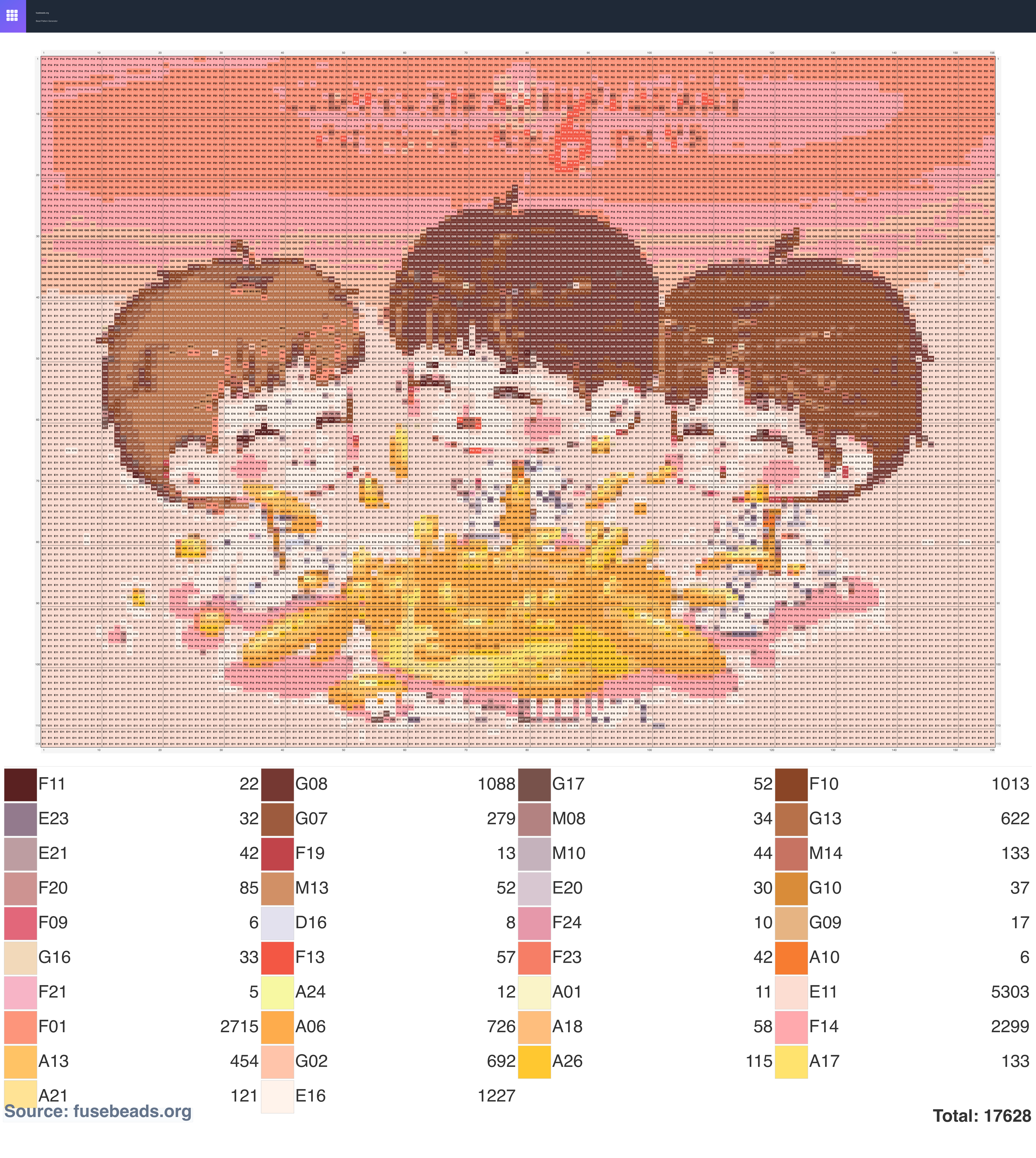 Kawaii #1681 perler beads pattern