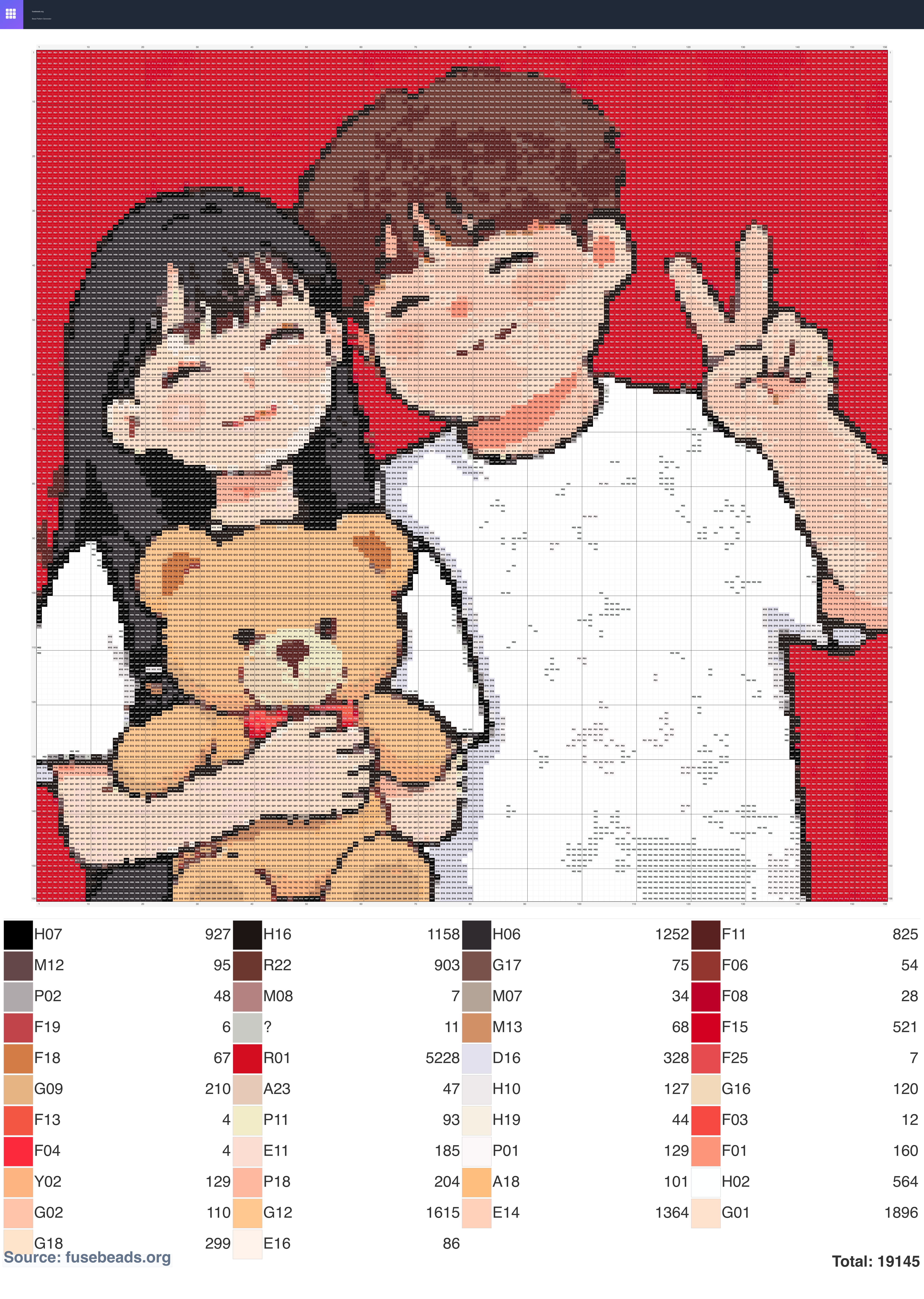 Kawaii #370 perler beads pattern
