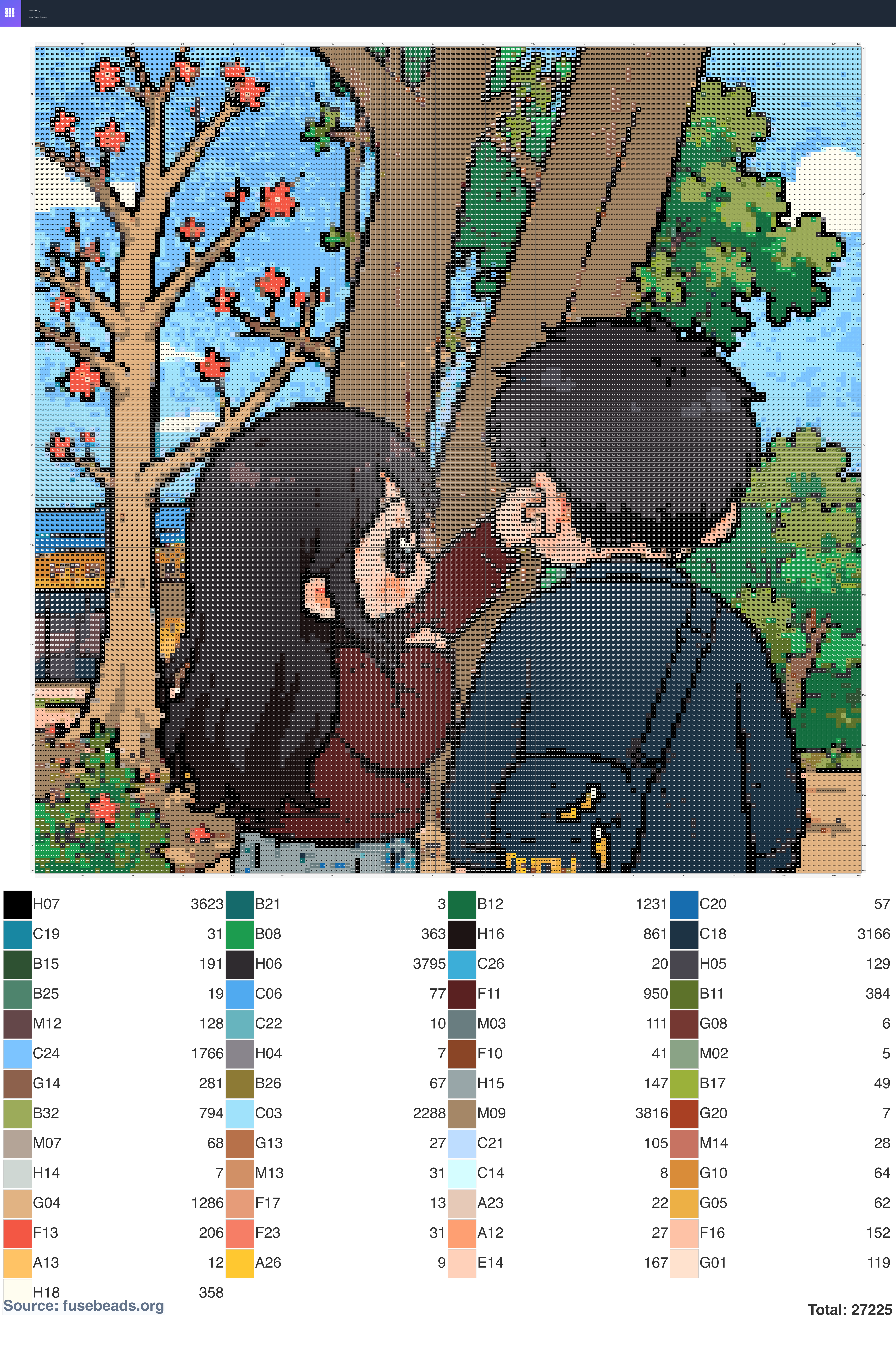 Kawaii #1773 perler beads pattern
