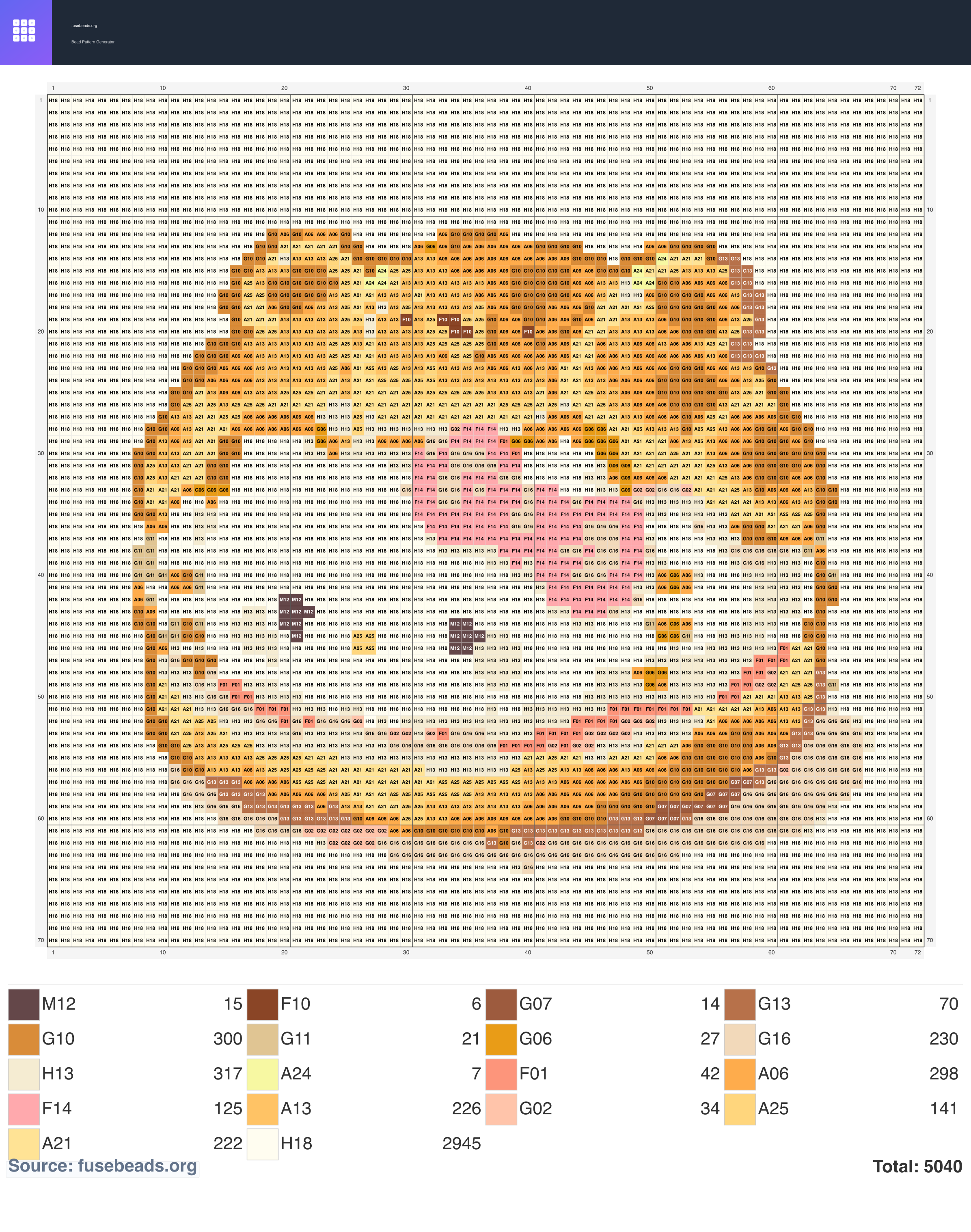 Kawaii #1886 perler beads pattern
