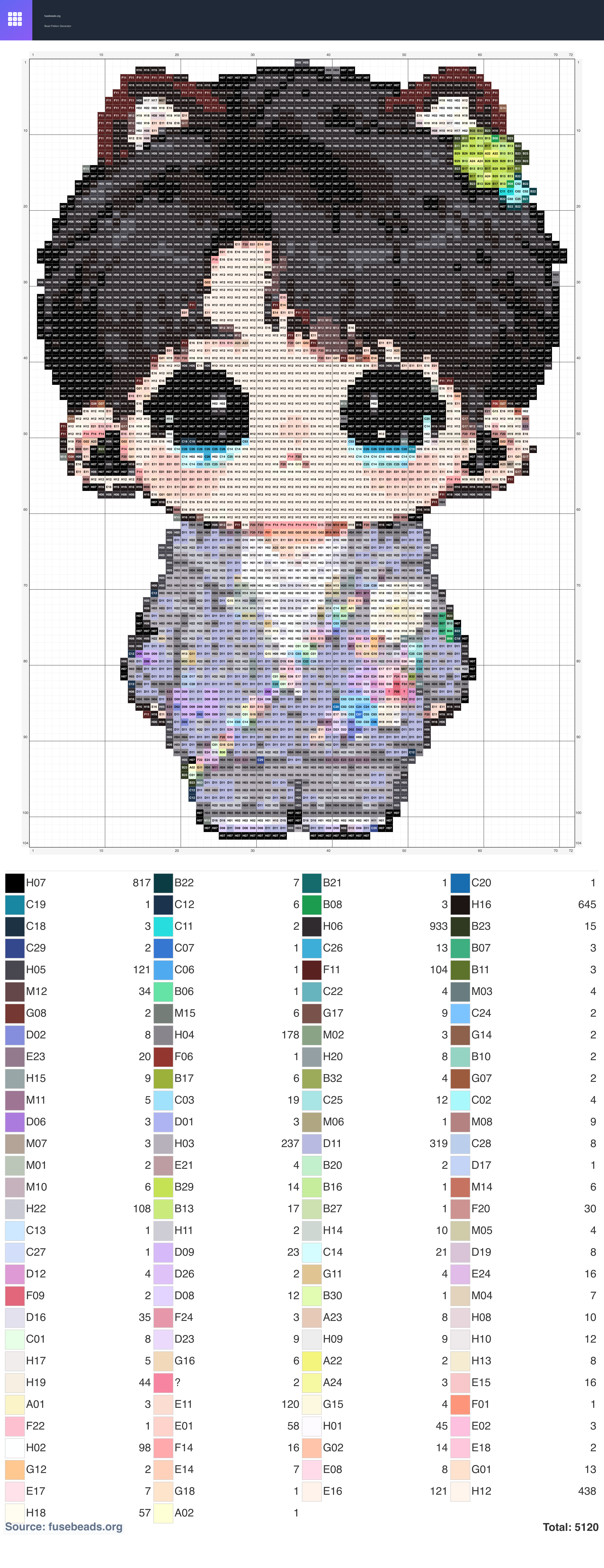 Kitty perler beads pattern