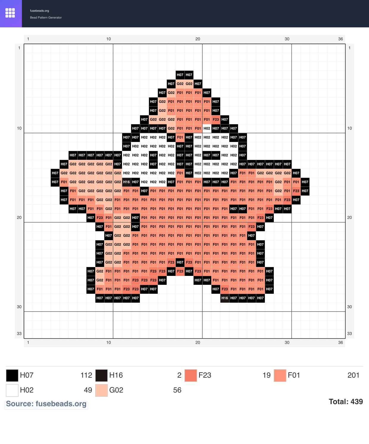 Kawaii #2044 perler beads pattern