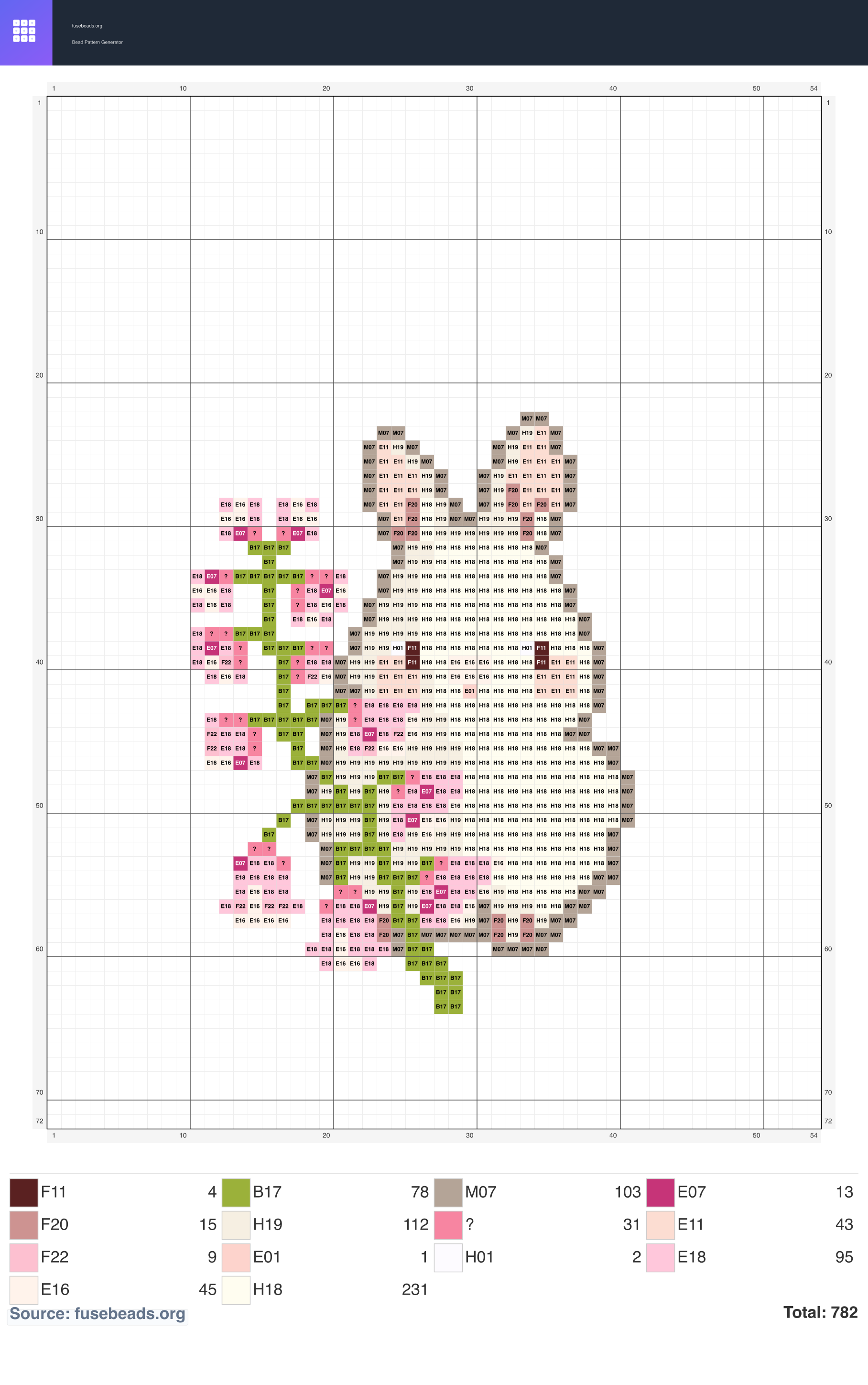 & Bunny Bunny perler beads pattern