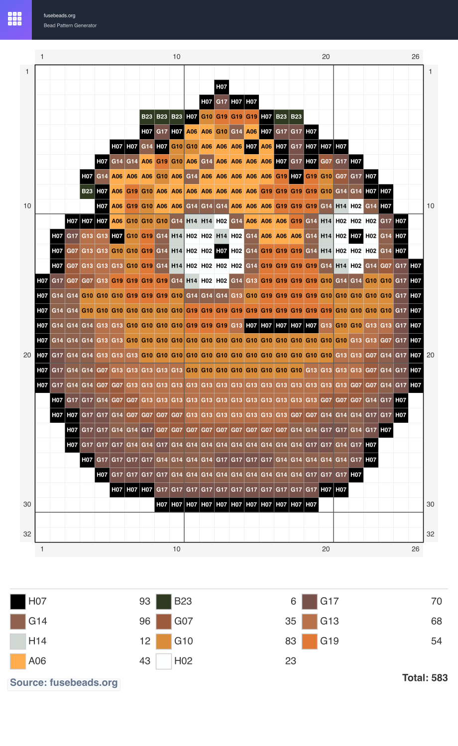 Pvz 1 perler beads pattern