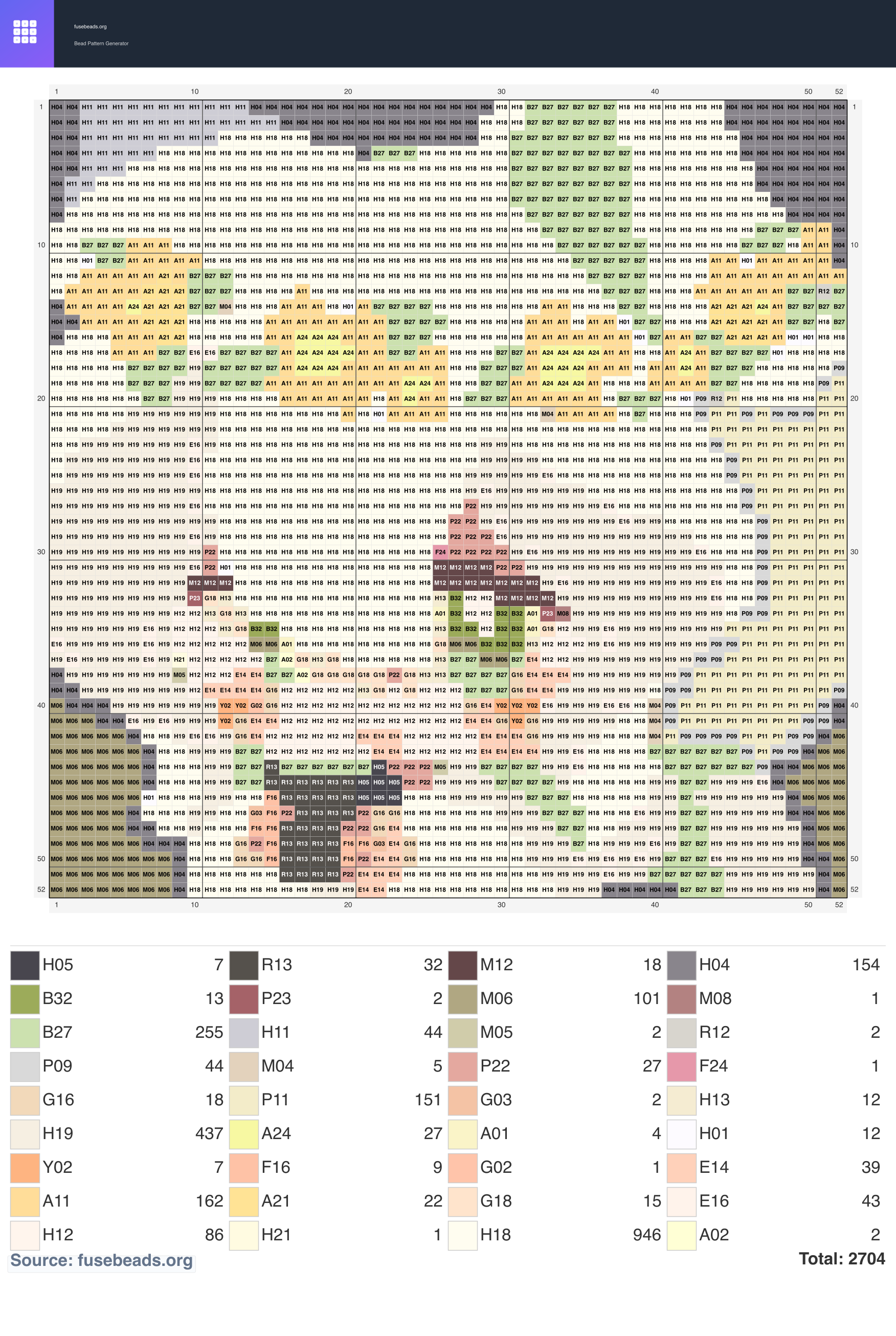 Kawaii #2057 perler beads pattern