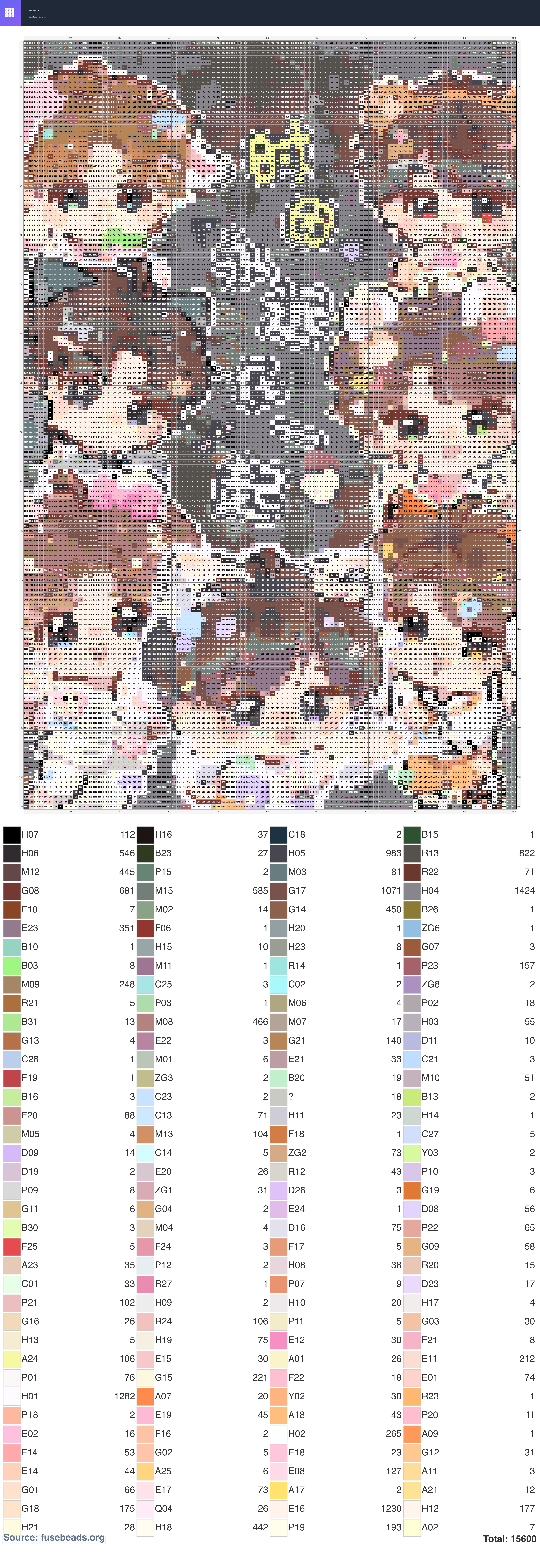 Kawaii #2082 perler beads pattern