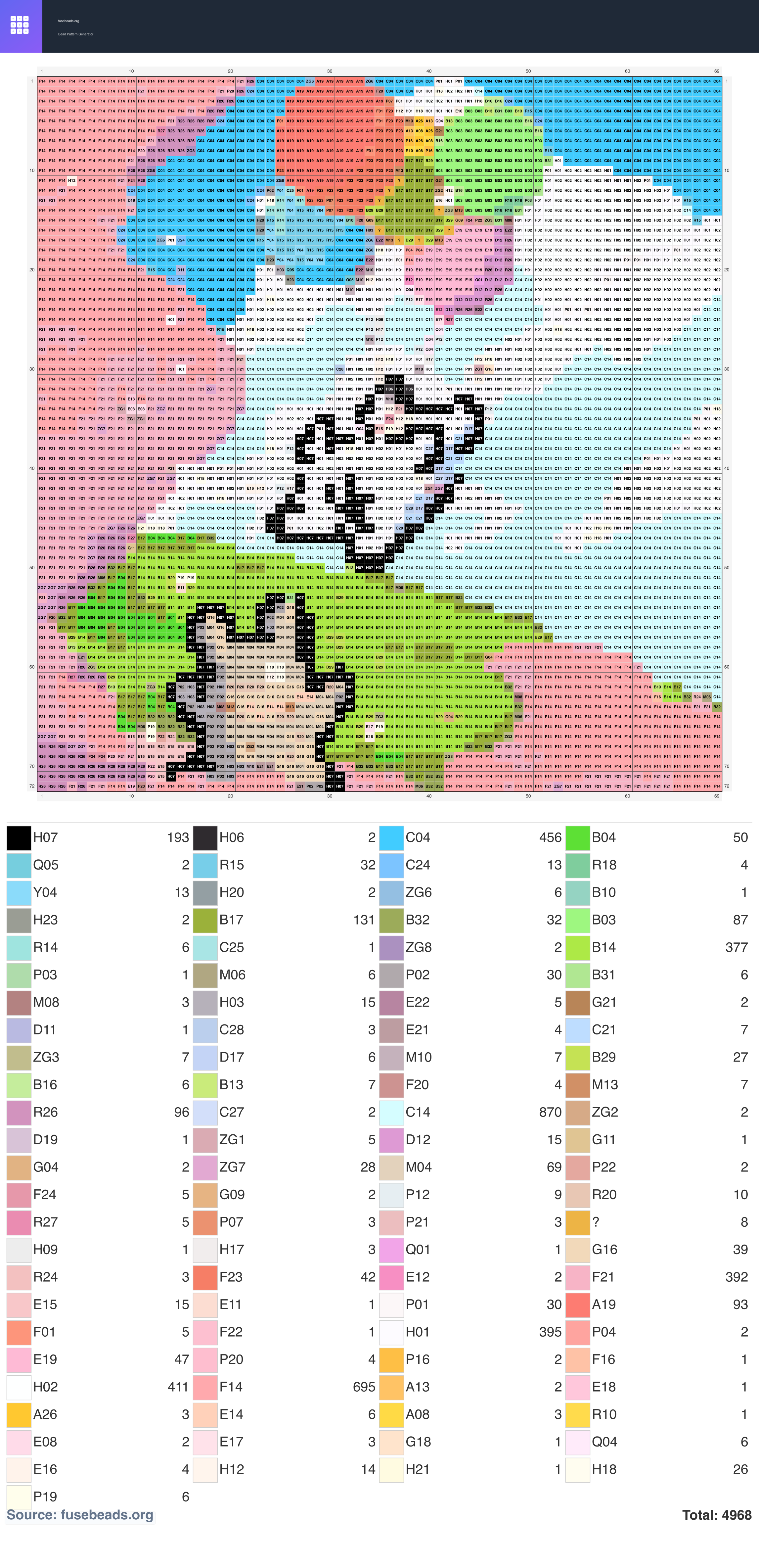 Simple Puppy Mutual Crush perler beads pattern
